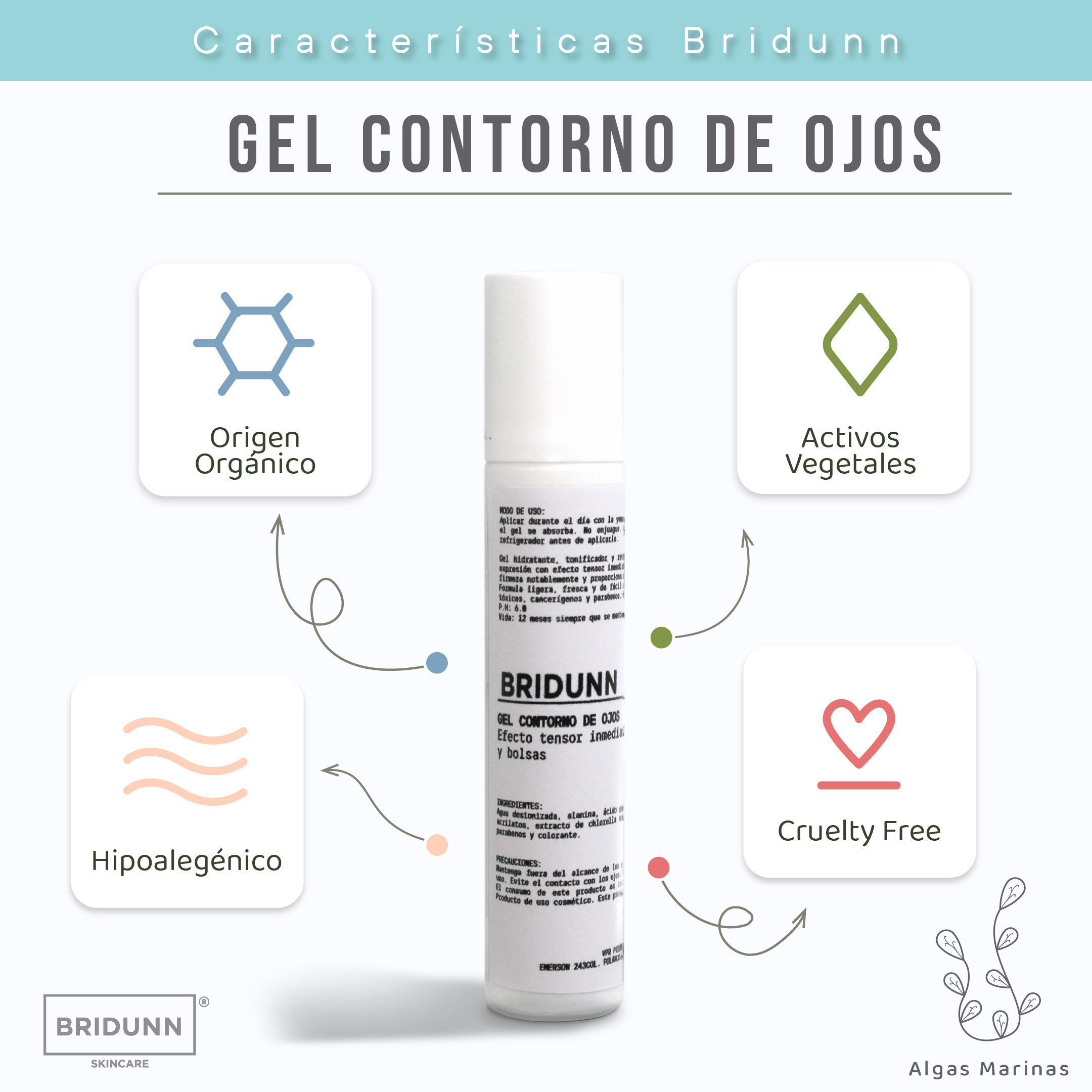 Foto 6 | Suero Gel Facial Contorno Ojos Revitalizante Reductor Ojeras