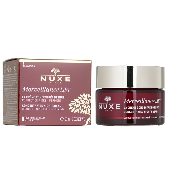Foto 6 pulgar | Crema De Noche Nuxe Merveillance Lift Corrector De Arrugas 50 Ml - Venta Internacional.
