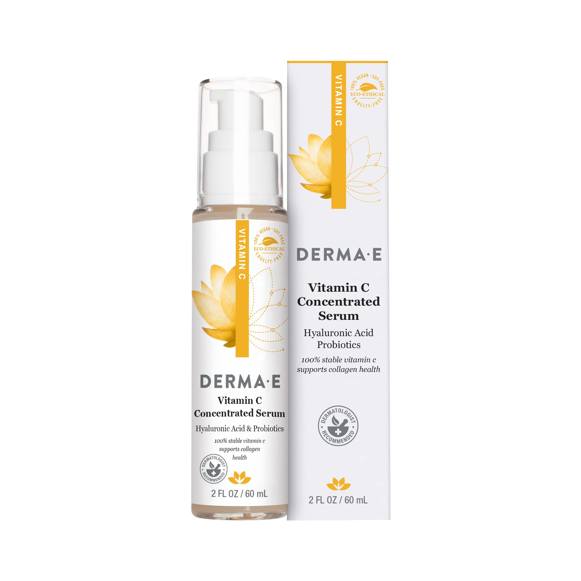 Serum Derma E Vitamina C Concentrado Con Ácido Hialurónico 60 Ml - Venta Internacional. $625