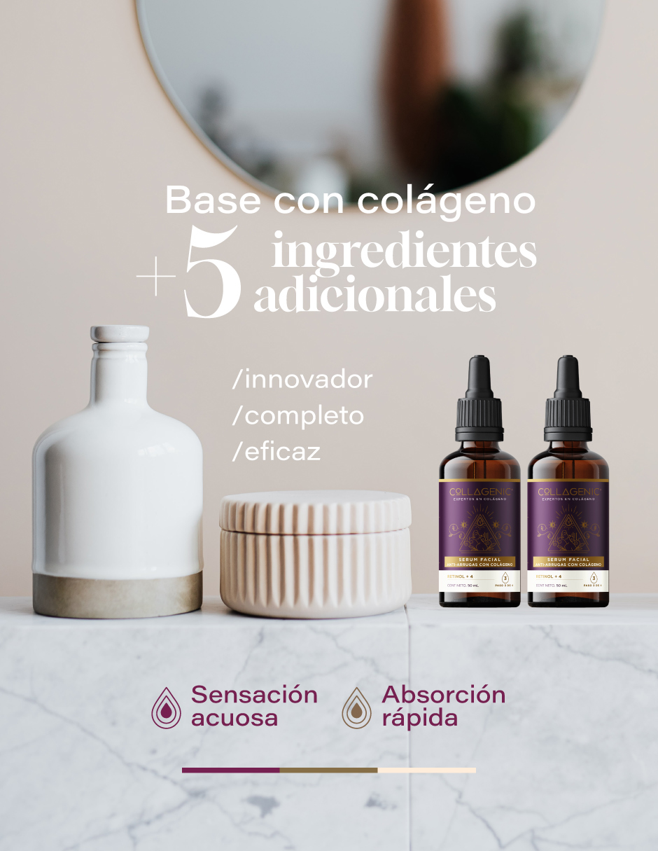 Foto 6 pulgar | Kit 2 Serum Facial Antiarrugas Baba De Caracol Retinol Collagenic