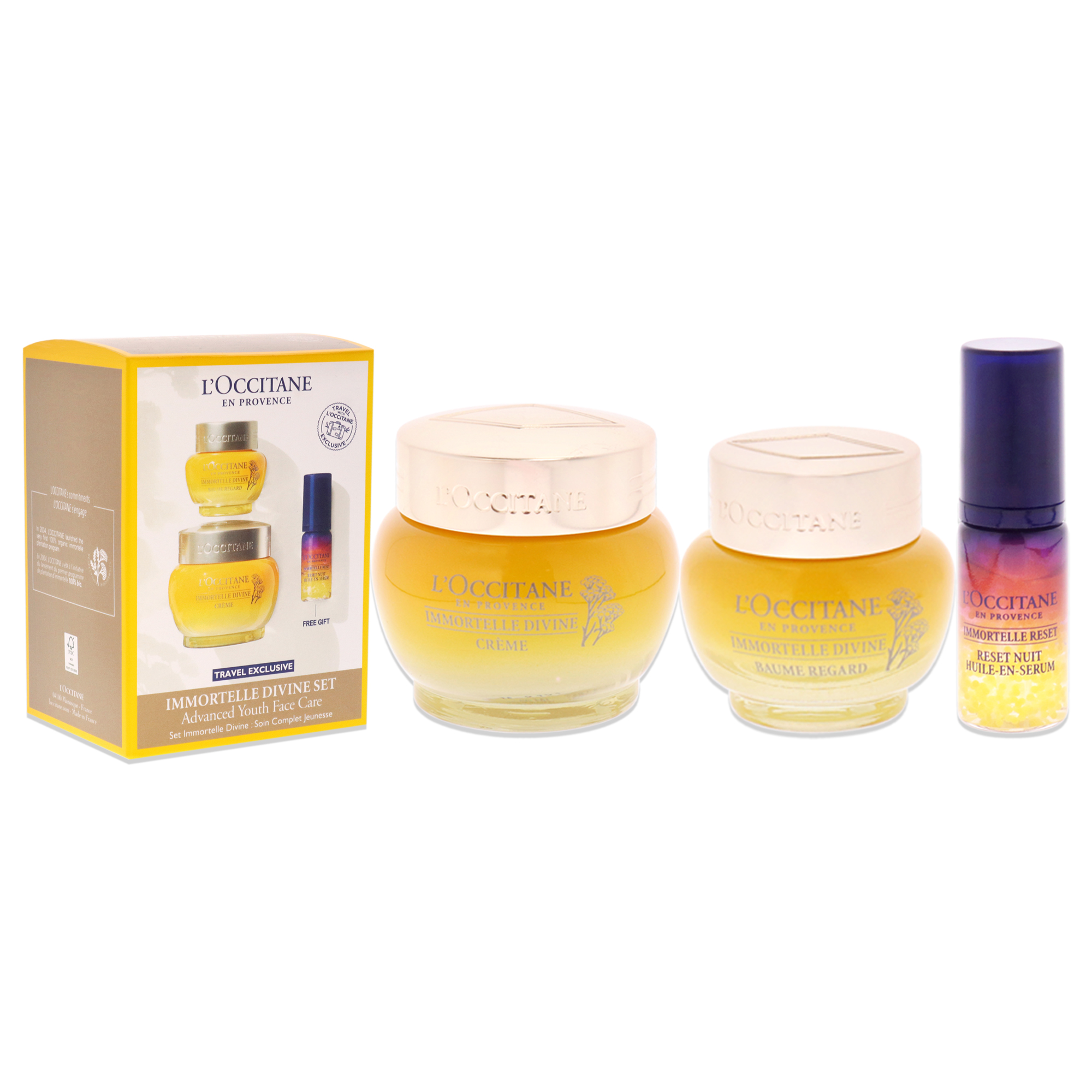 Foto 3 pulgar | Set de Cuidado Facial Loccitane Immortelle Divine Unisex 3 Piezas - Venta Internacional