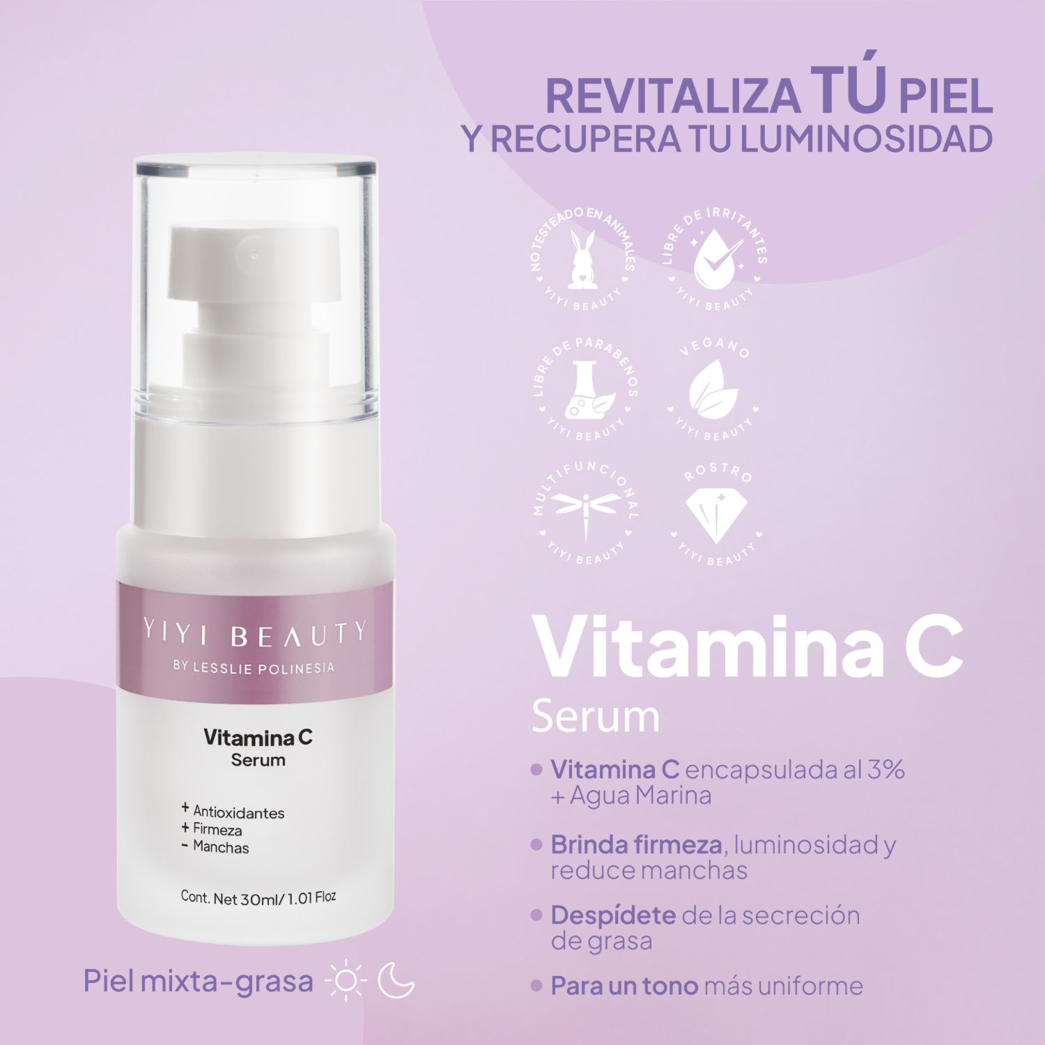 Foto 6 pulgar | Suero Facial Vitamina C 30ml - Antioxidante/Aclarante y Reafirmante