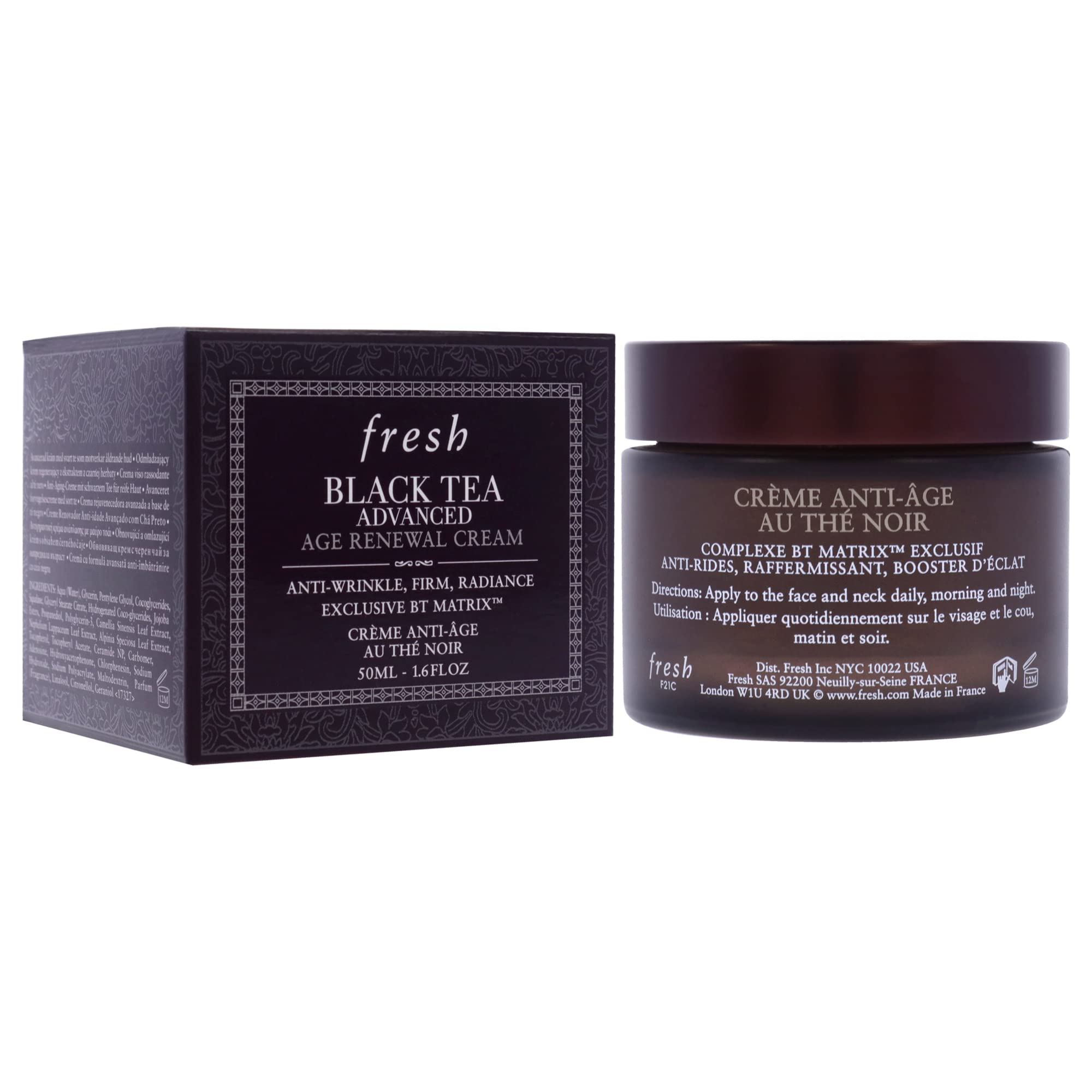 Foto 4 pulgar | Cream Fresh Black Tea Advanced Age Renewal, 50 Ml, Para Mujeres - Venta Internacional.