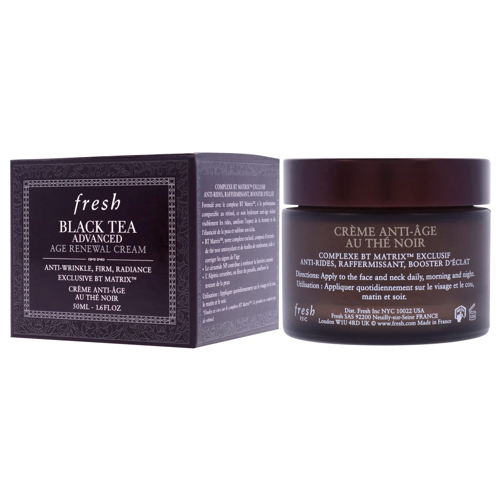 Foto 5 pulgar | Cream Fresh Black Tea Advanced Age Renewal, 50 Ml, Para Mujeres - Venta Internacional.