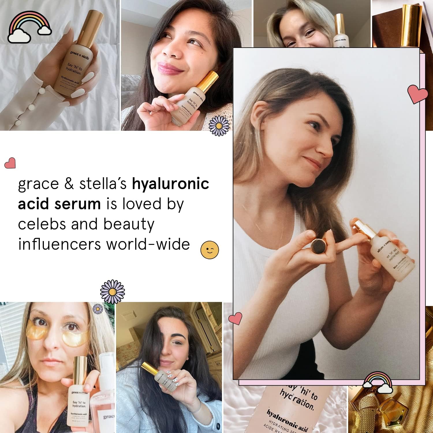 Foto 7 pulgar | Serum Grace & Stella Ácido Hialurónico De 10 Ml Para Rostro Antienvejecimiento - Venta Internacional.