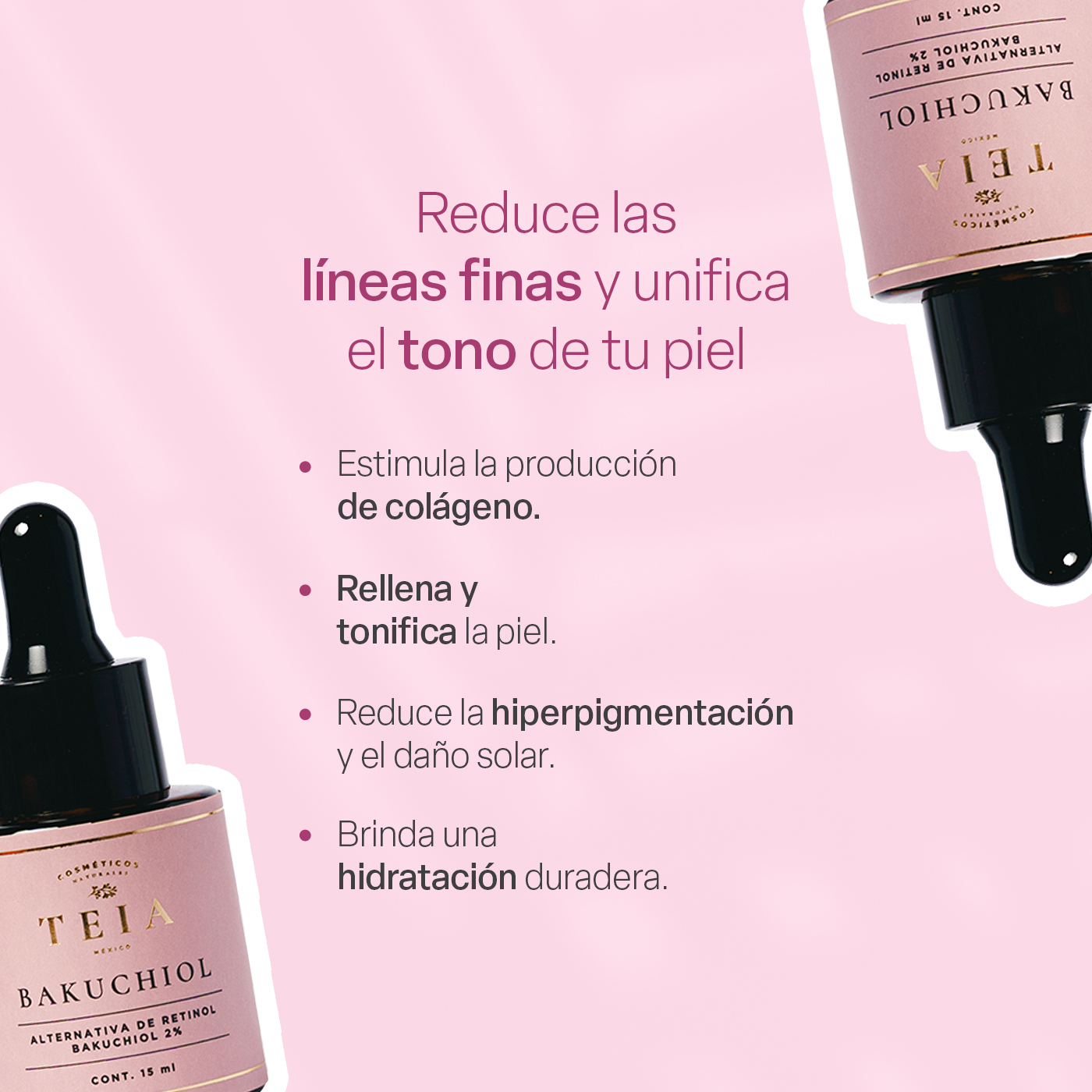 Foto 3 pulgar | Serum Facial Teia Cosméticos 2% Bakuchiol Alternativa Vegana Al Retinol Antiedad