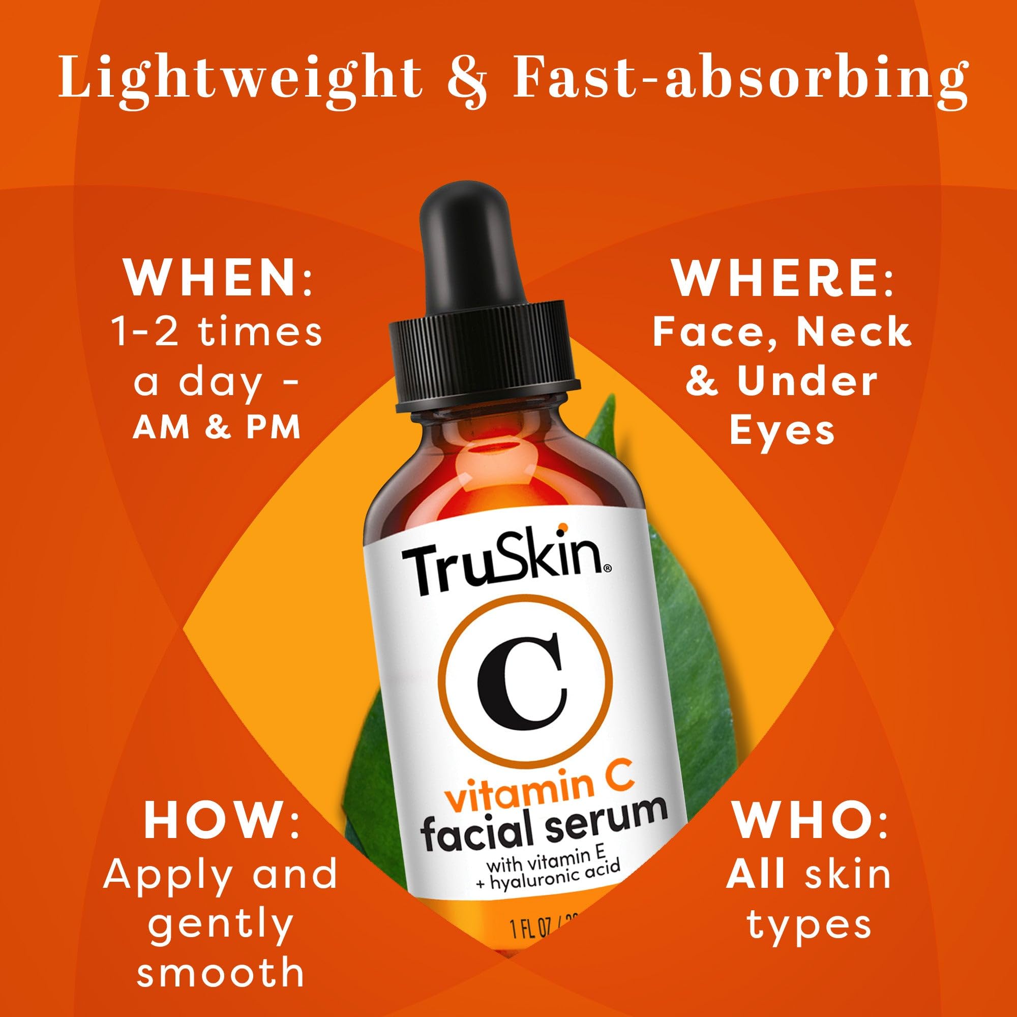 Foto 6 pulgar | Sérum Truskin Con Vitamina C Antienvejecimiento, 60 Ml, Con Ácido Hialurónico - Venta Internacional.