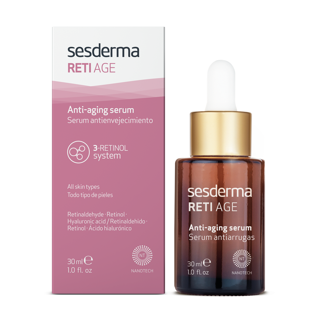 Sesderma Retiage Serum Liposomado 3 Retinoides Diferentes Anti Edad Reduce La Apariencia De Las Arrugas 30 Ml