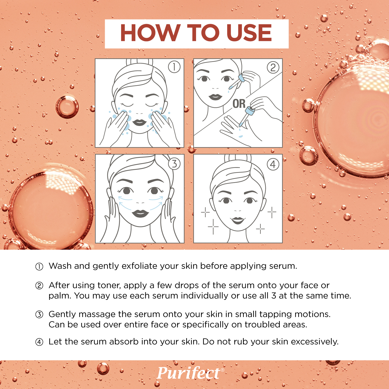 Foto 6 pulgar | Serum Purifect Trio Con Vitamina C, 30 Ml, Retinol Y Ácido Hialurónico - Venta Internacional.