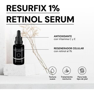 Foto 2 | Skincare Truth Resurfix 1% Retinol Serum Color Negro 30 Ml