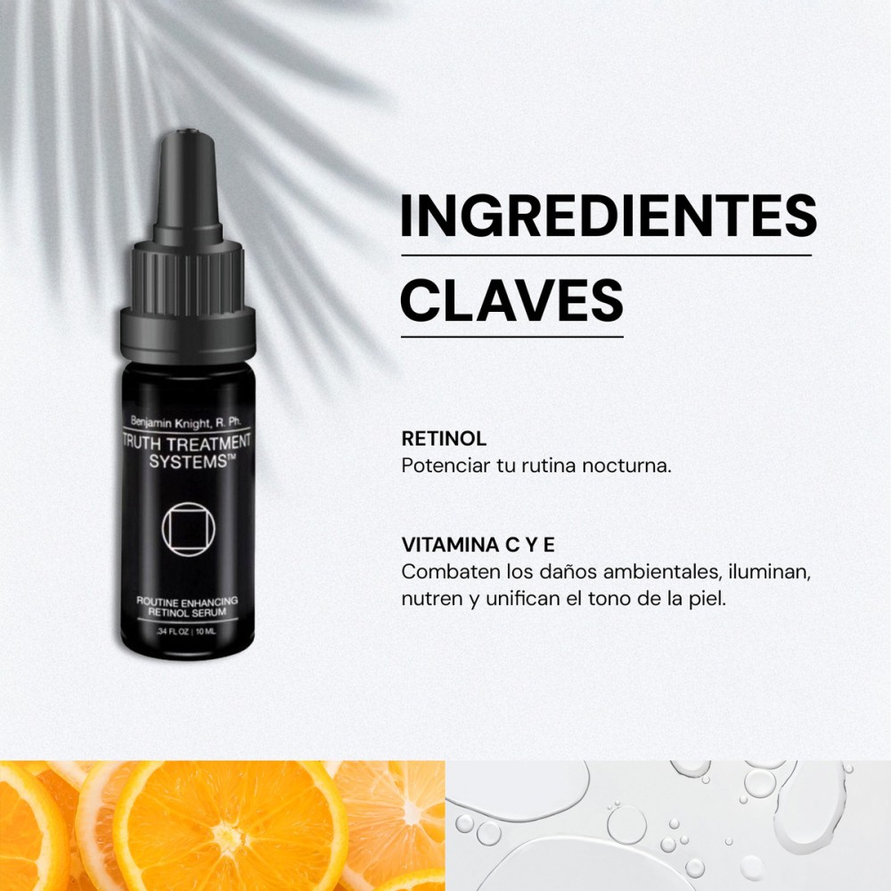 Foto 4 pulgar | Skincare Truth Routine Enhancing Retinol Serum Color Negro 10 Ml