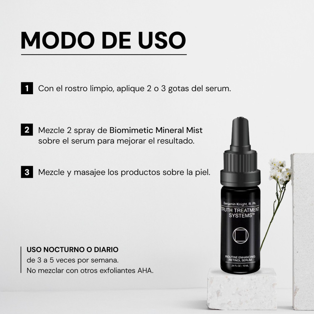 Foto 6 pulgar | Skincare Truth Routine Enhancing Retinol Serum Color Negro 10 Ml