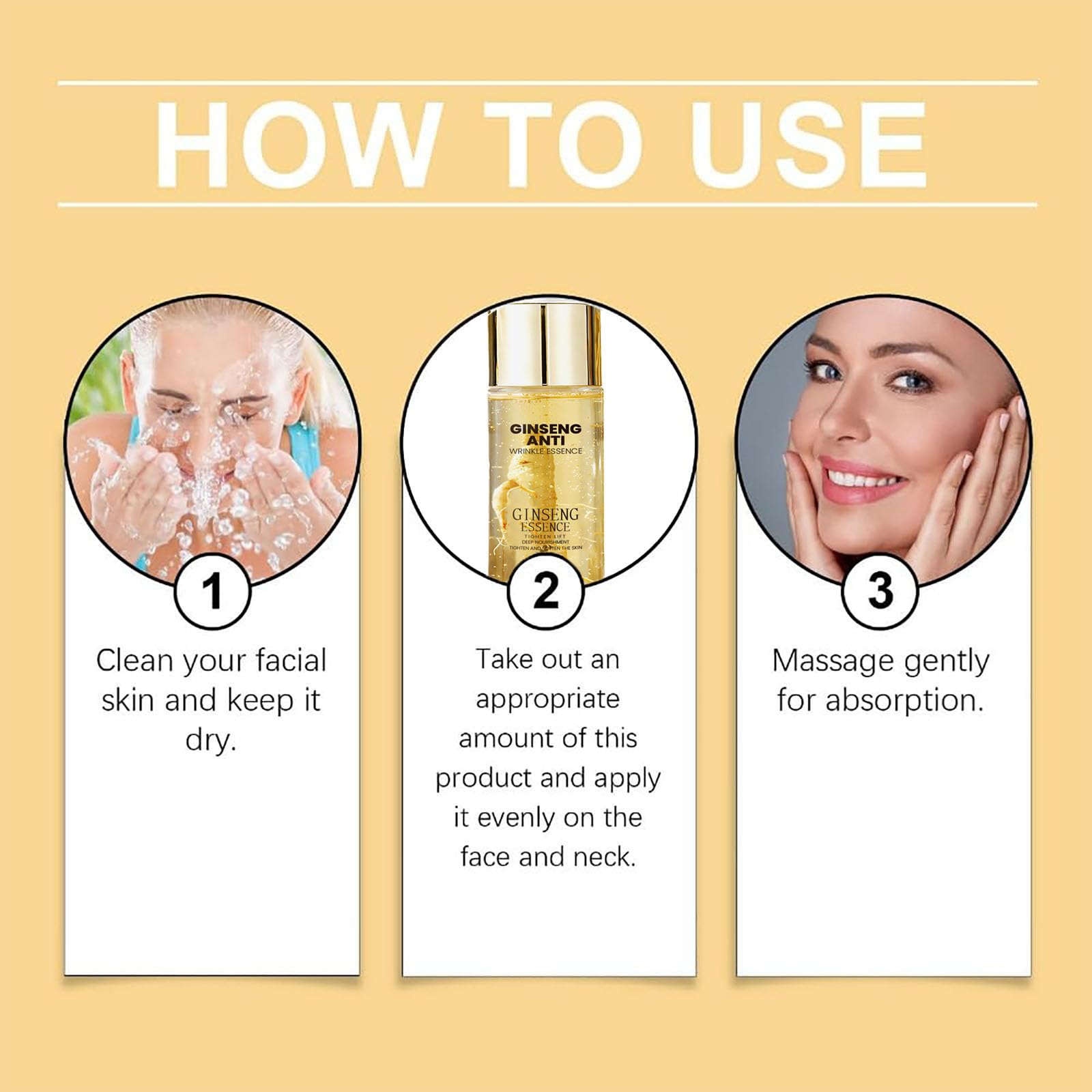Foto 3 | Serum Essence Ginseng, Antiarrugas, Hidratante, 120 Ml, Para Toda La Piel - Venta Internacional.