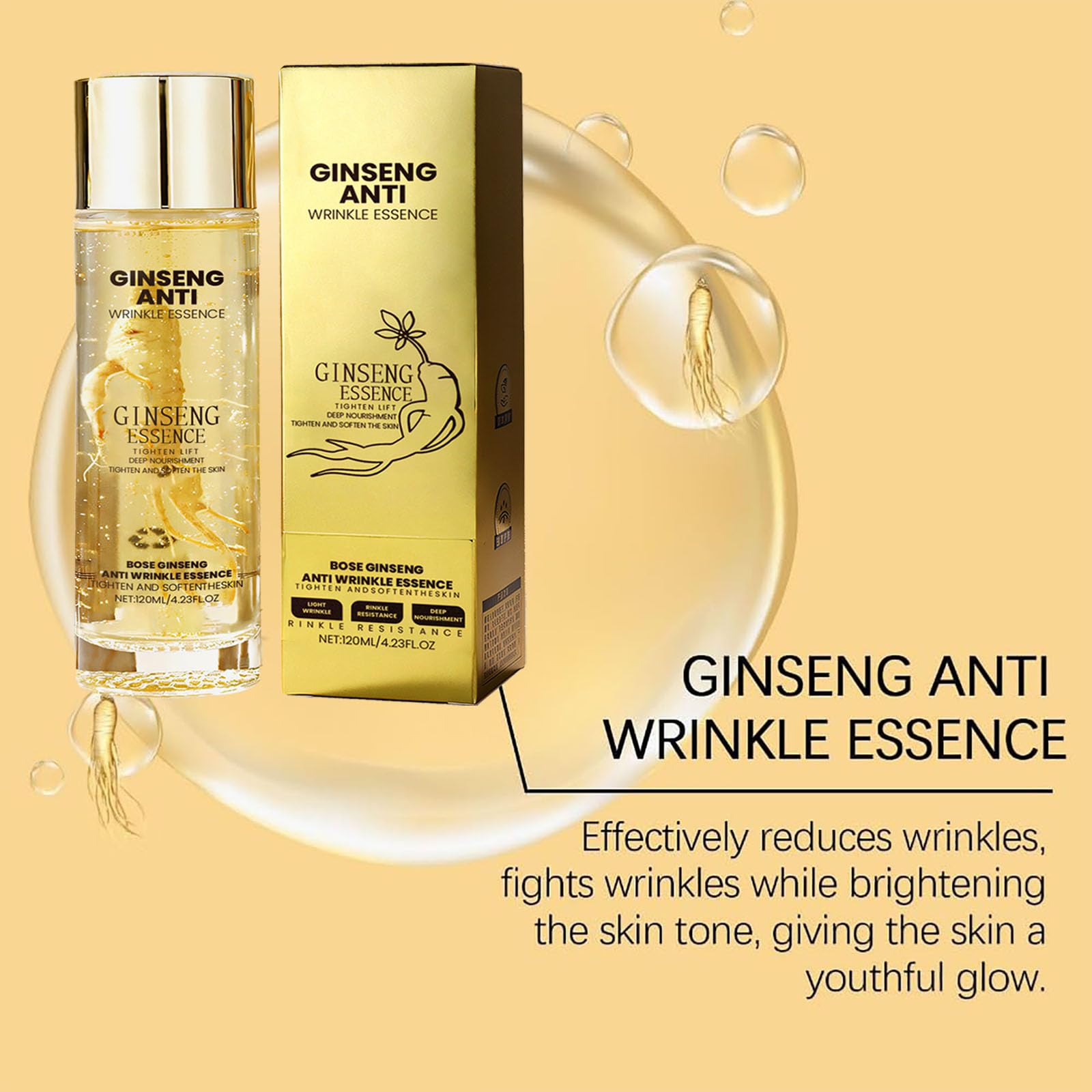 Foto 7 pulgar | Serum Essence Ginseng, Antiarrugas, Hidratante, 120 Ml, Para Toda La Piel - Venta Internacional.