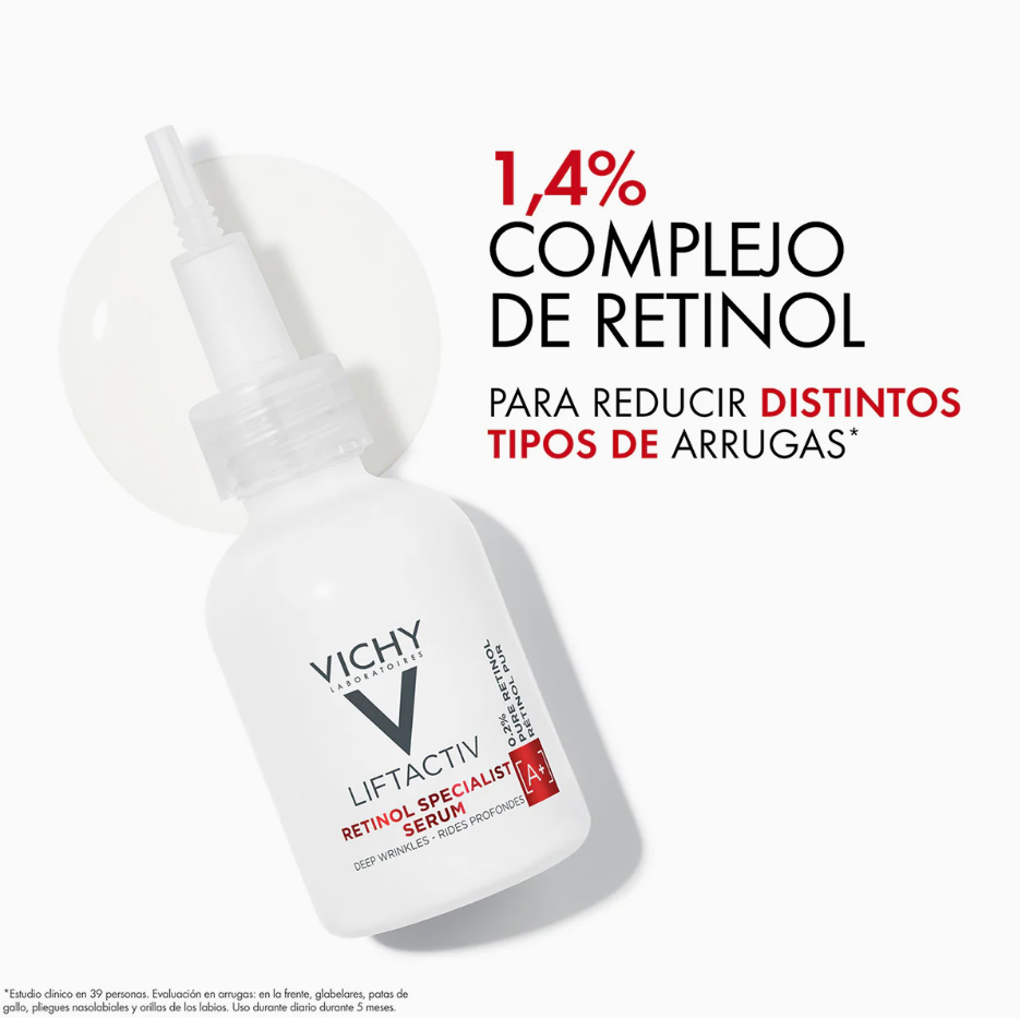 Foto 6 pulgar | Vichy Liftactiv Retinol Serum Facial 30ml | Antiedad, Arrugas Profundas, Renovación Celular Noche