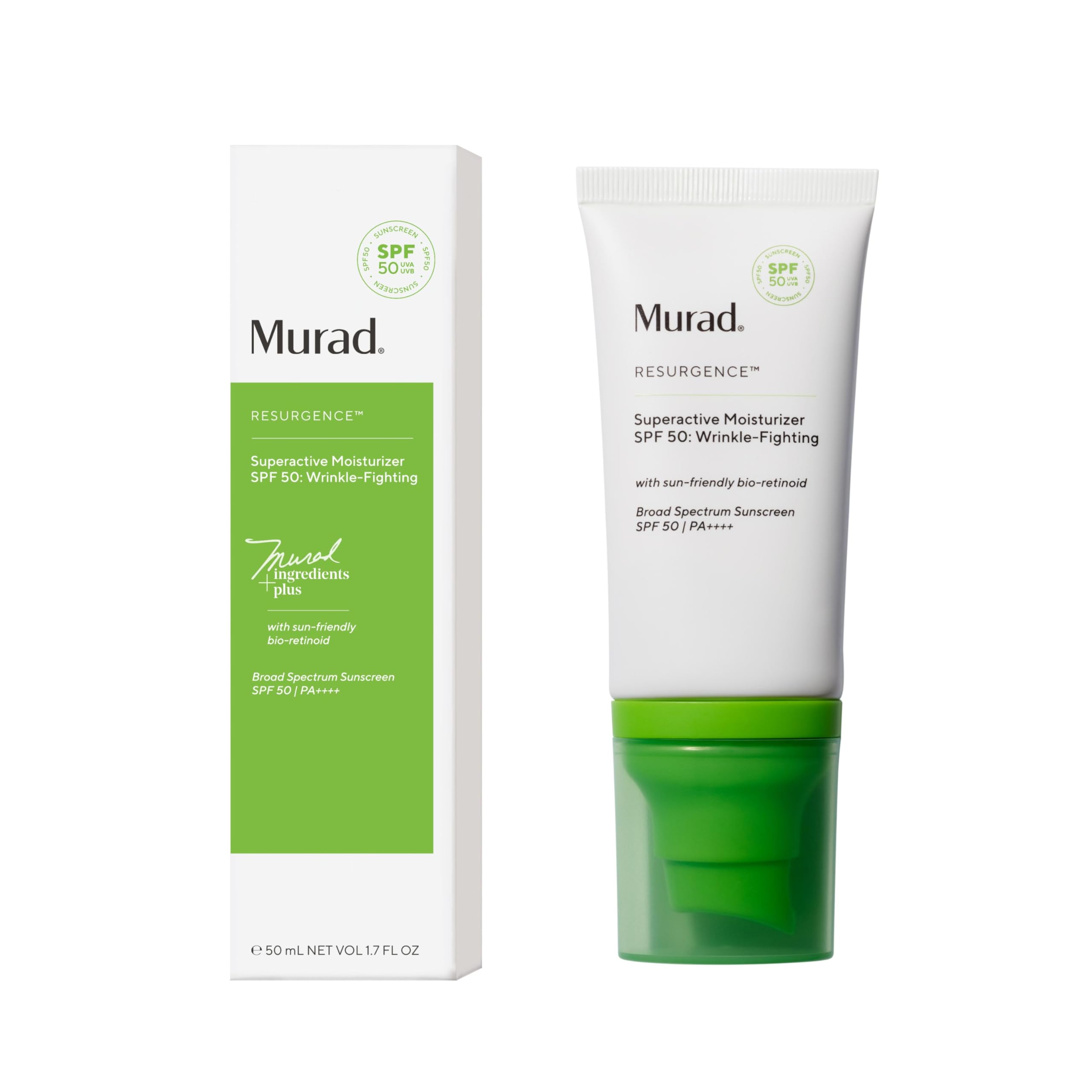 Crema Hidratante Murad Superactive Antiarrugas Spf 50 50 Ml - Venta Internacional.