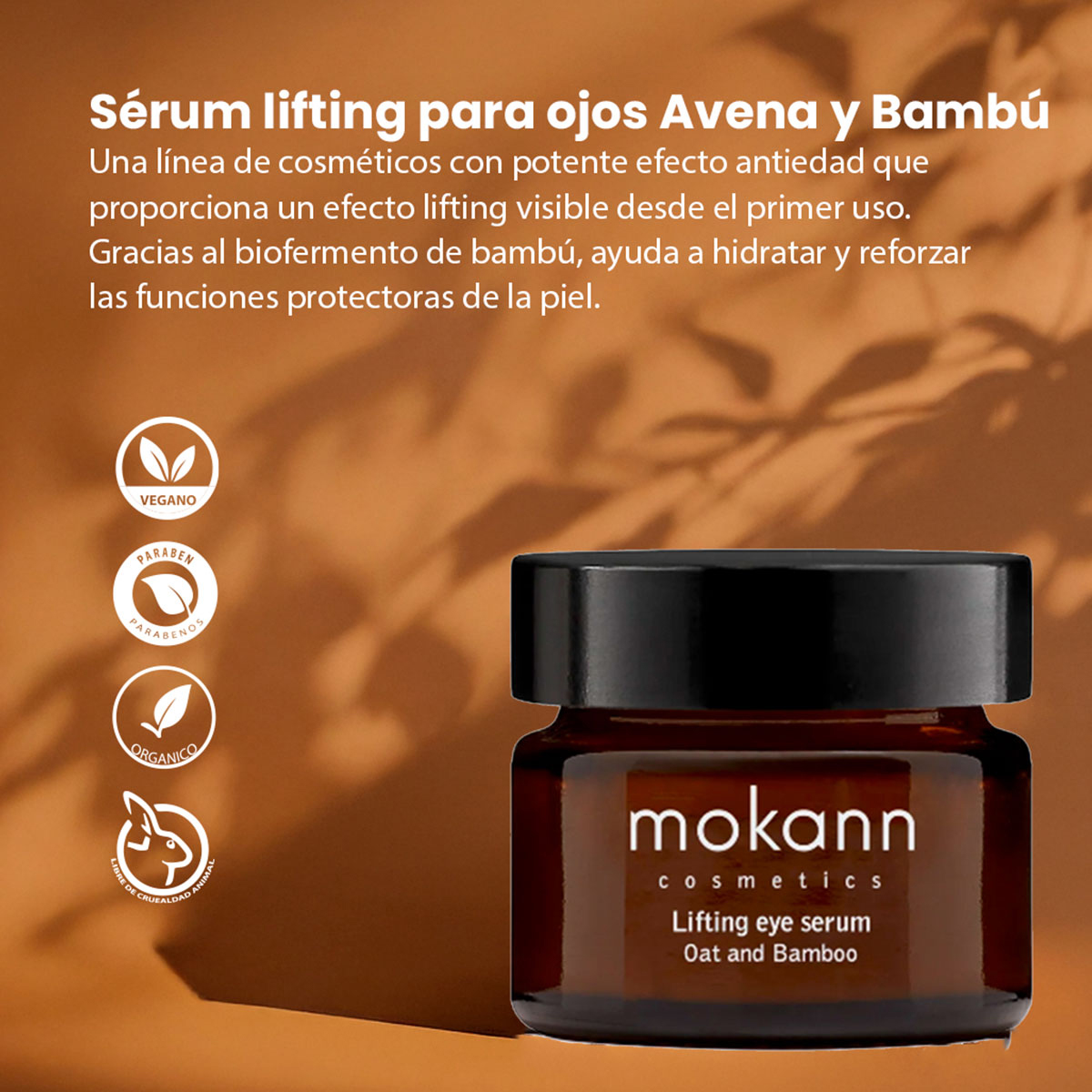 Foto 4 pulgar | Serum Reafirmante Mokann Para Contorno De Ojos Y Ojeras 15ml