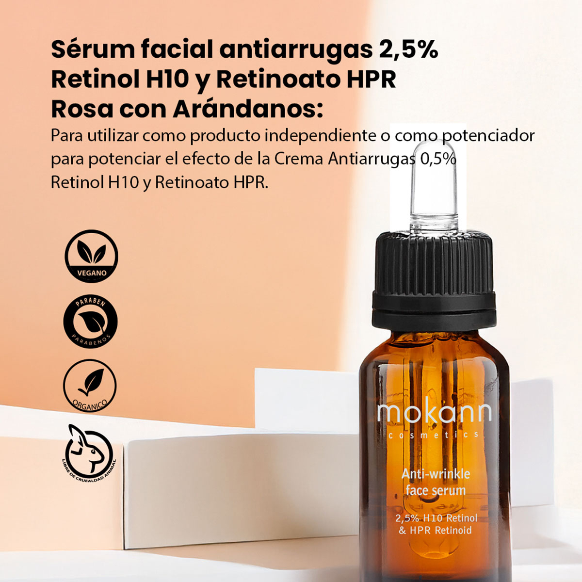 Foto 4 | Serum Mokann Retinol Efecto Reafirmante Y Antiarrugas 10ml