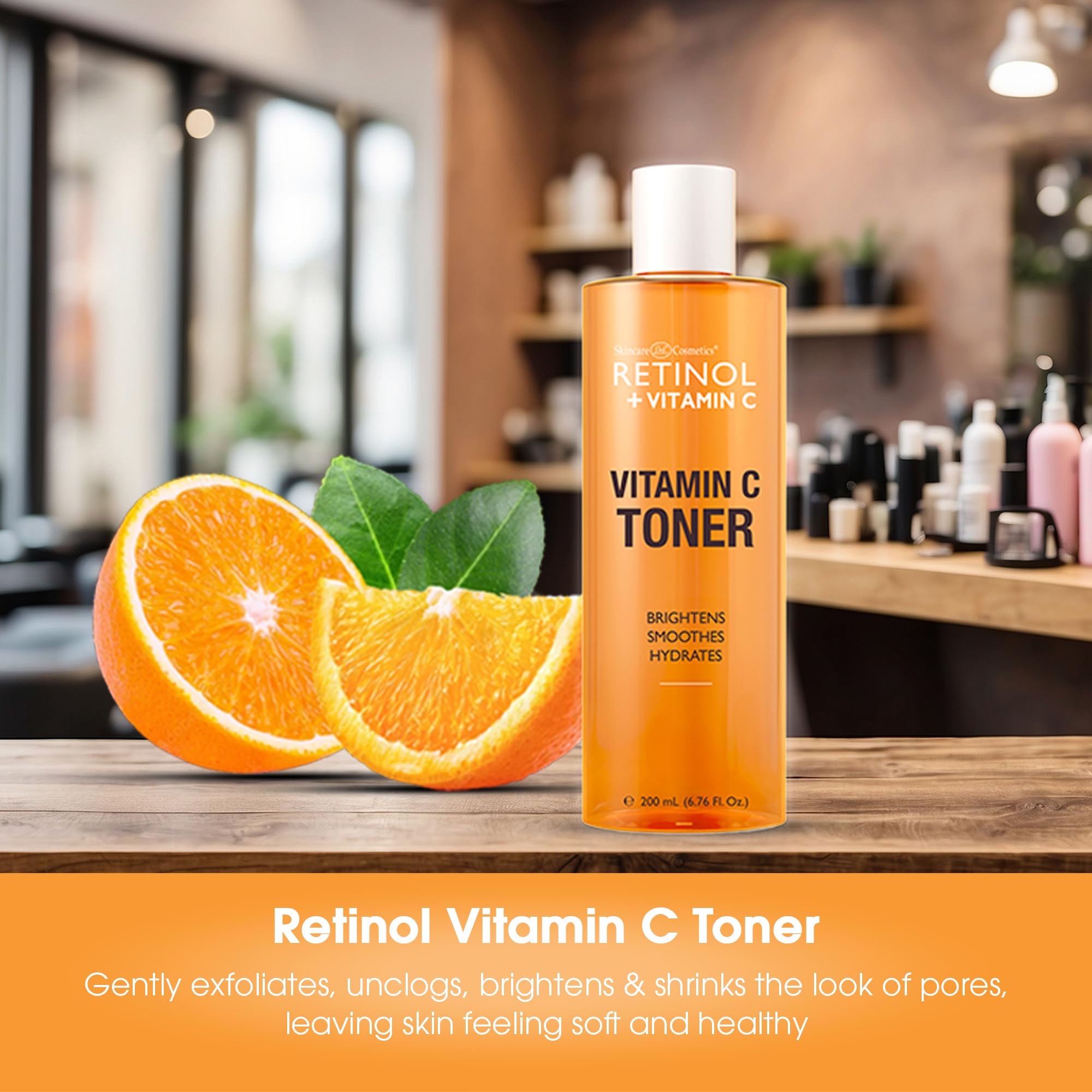 Foto 3 pulgar | Tónico Facial Con Retinol Y Vitamina C, Iluminador Y Antienvejecimiento, 200 Ml - Venta Internacional.