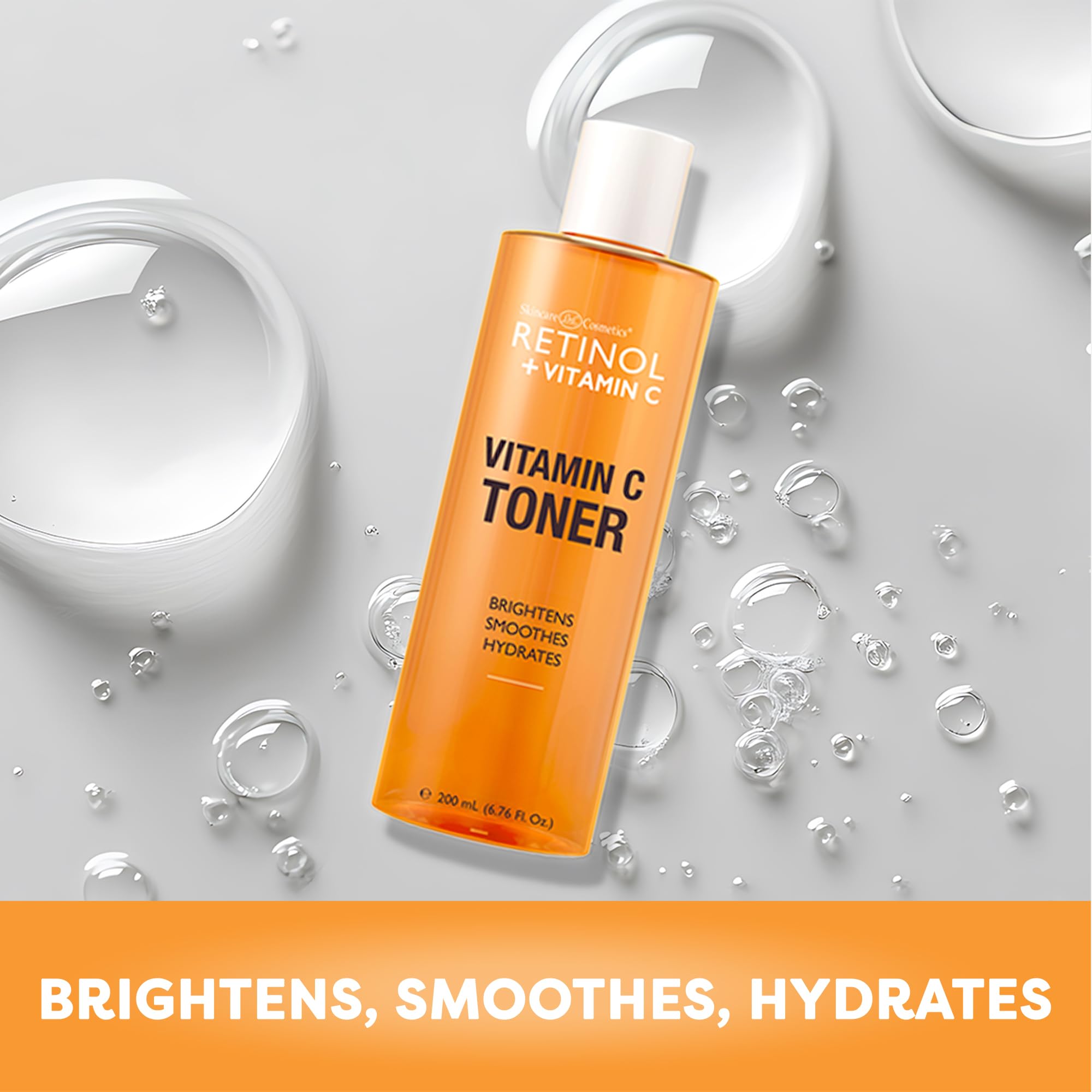Foto 5 pulgar | Tónico Facial Con Retinol Y Vitamina C, Iluminador Y Antienvejecimiento, 200 Ml - Venta Internacional.