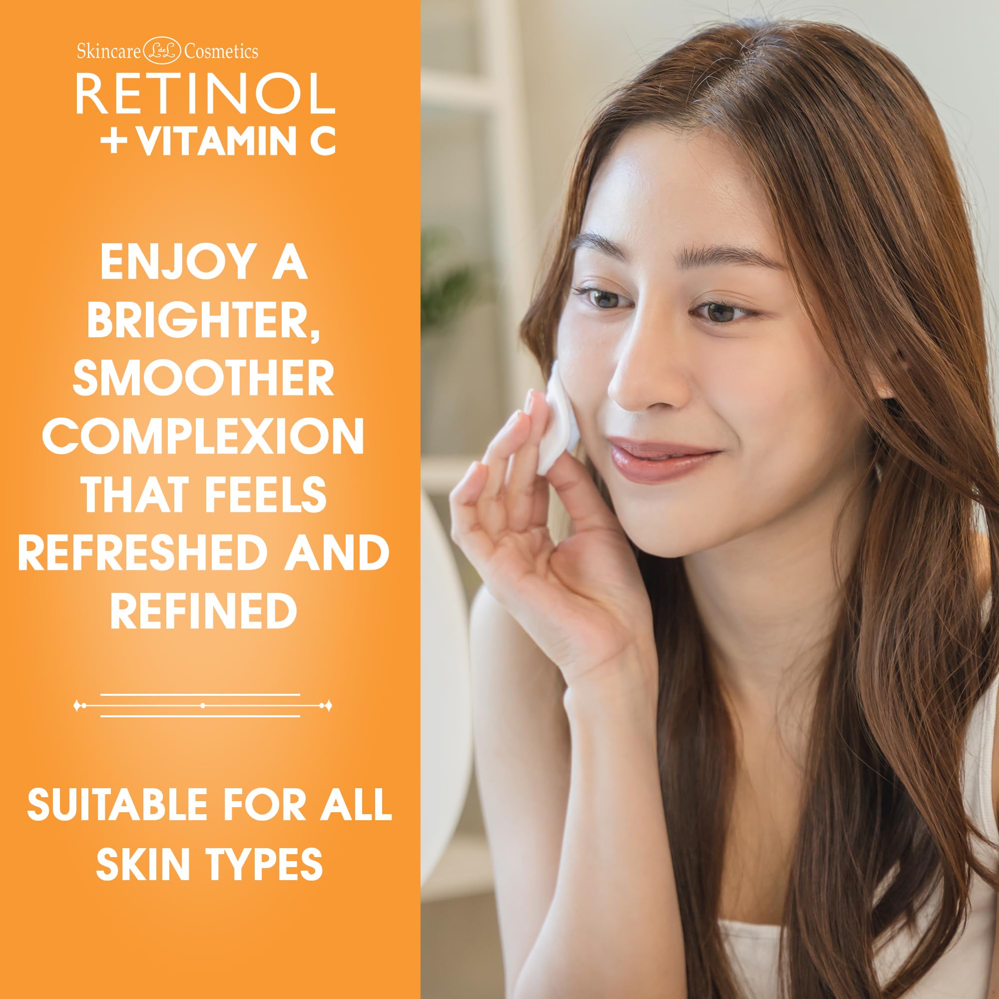 Foto 5 | Tónico Facial Con Retinol Y Vitamina C, Iluminador Y Antienvejecimiento, 200 Ml - Venta Internacional.
