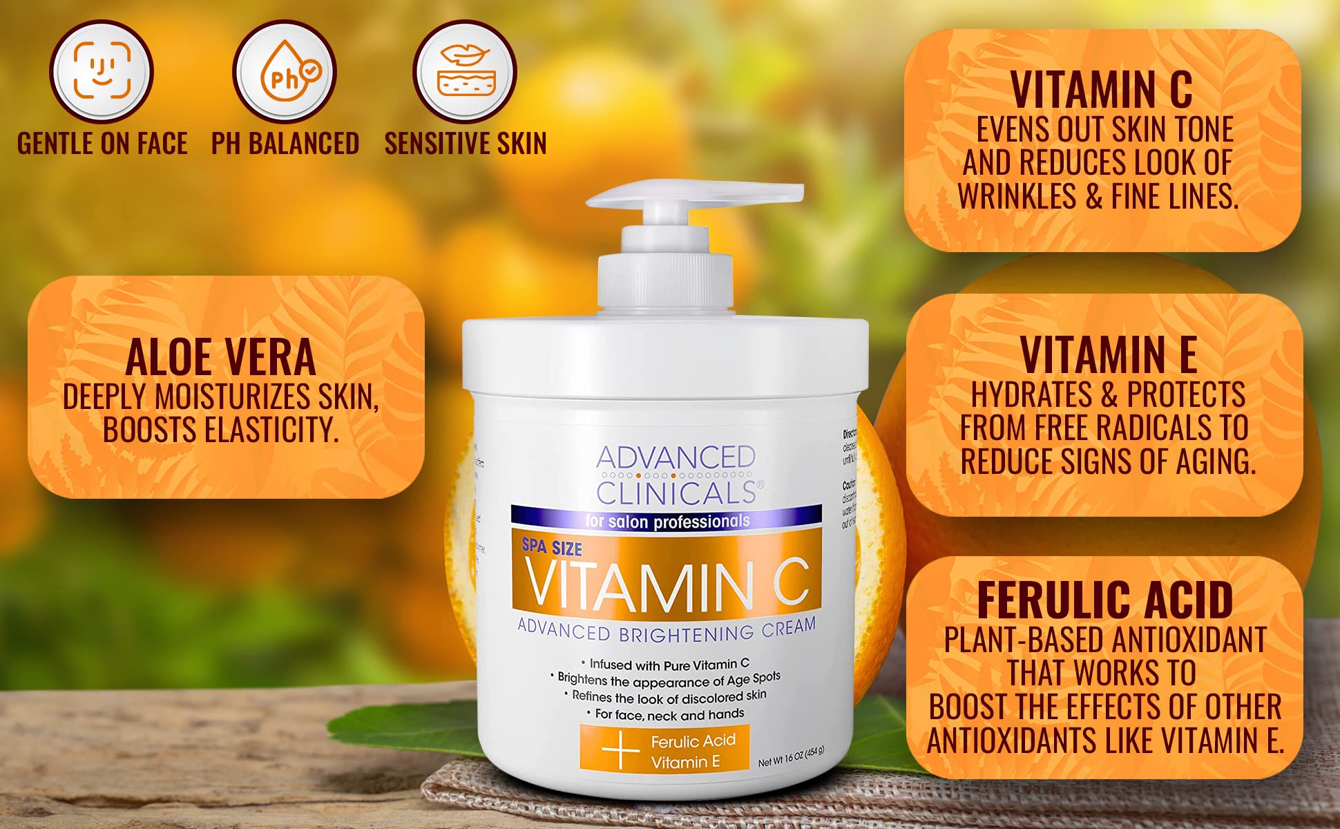 Foto 3 pulgar | Set Para El Cuidado De La Piel: Loción Y Sérum Con Vitamina C De Advanced Clinicals - Venta Internacional.