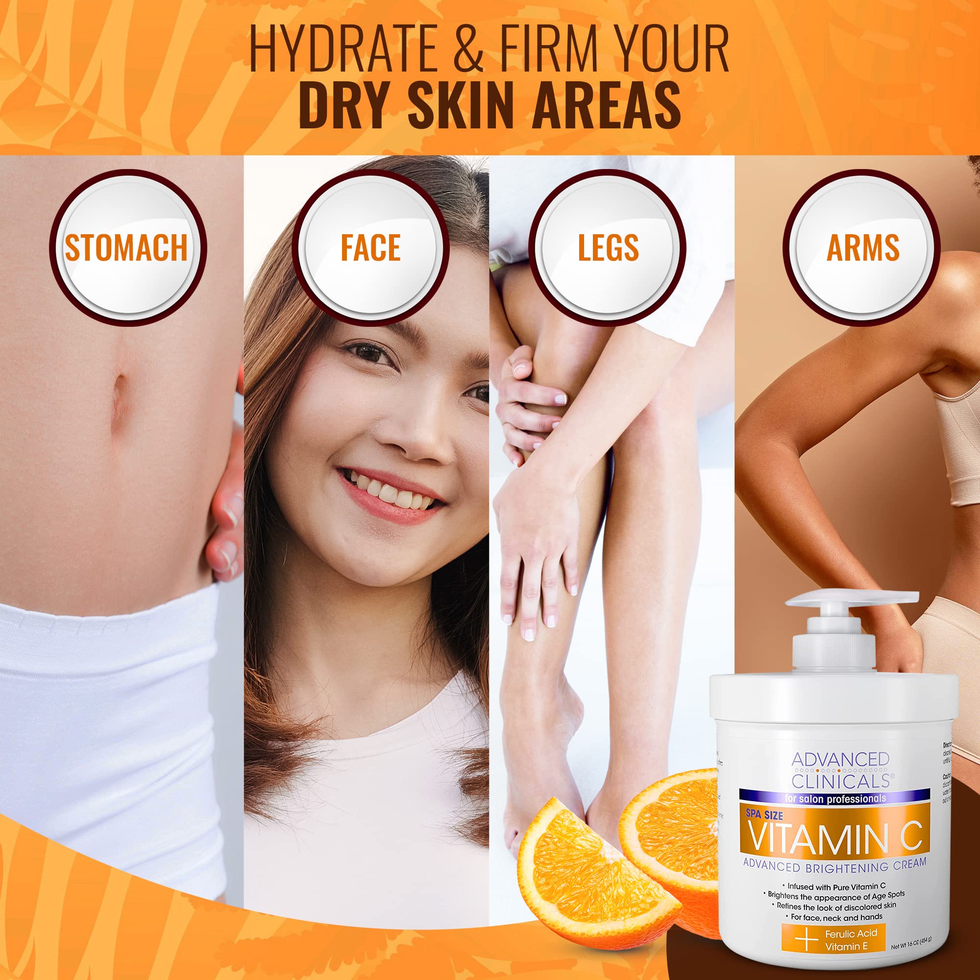 Foto 5 pulgar | Set Para El Cuidado De La Piel: Loción Y Sérum Con Vitamina C De Advanced Clinicals - Venta Internacional.