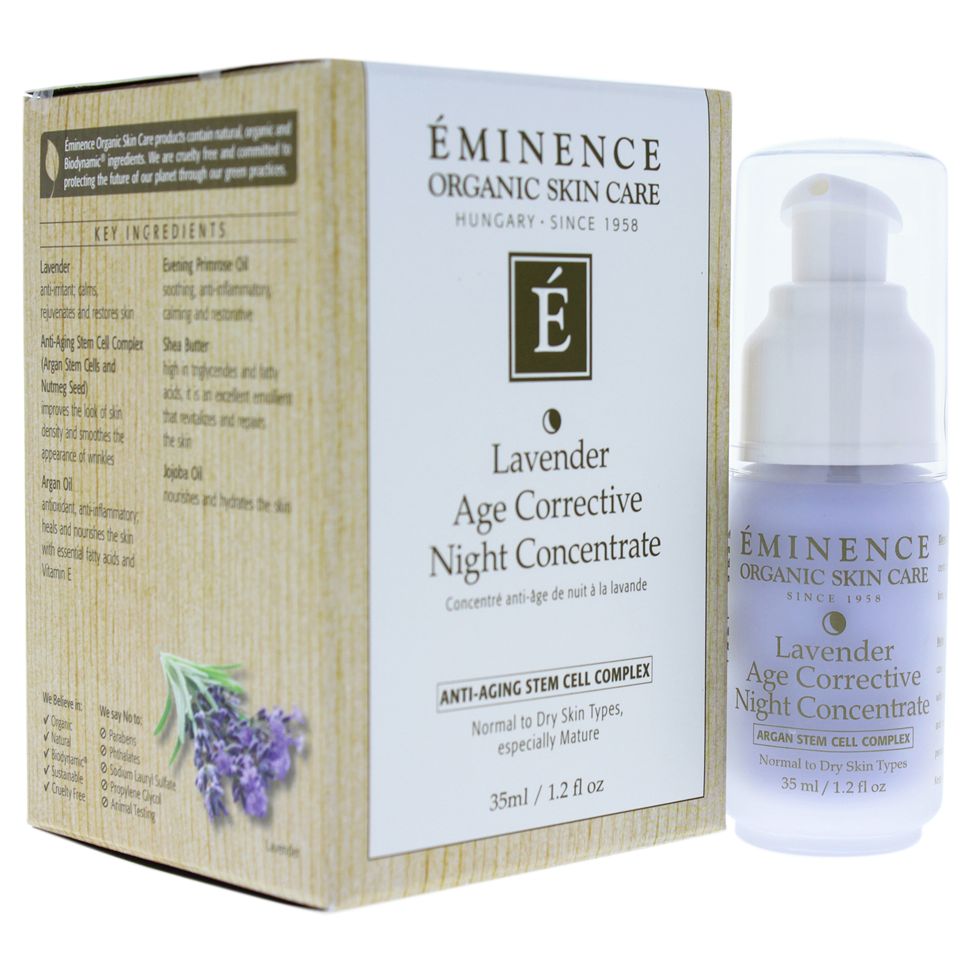 Foto 2 pulgar | Concentrado Nocturno Eminence Lavender Age Corrective 60 Ml - Venta Internacional.