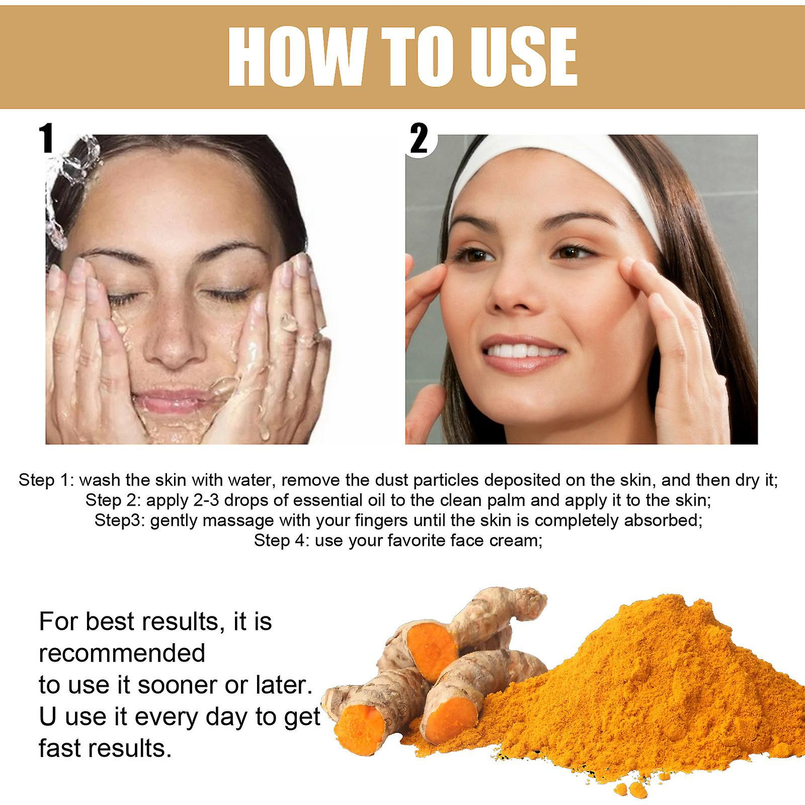 Foto 4 pulgar | Sérum Corrector De Manchas Oscuras Con Cúrcuma  30 Ml  Alto Brillo Para El Cuidado De La Piel - Venta Internacional.