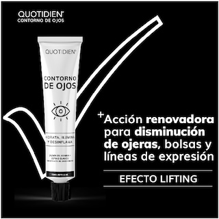Foto 5 | Crema Facial para Contorno de Ojos Quotidien con Extracto de Ginko Biloba 15 ml