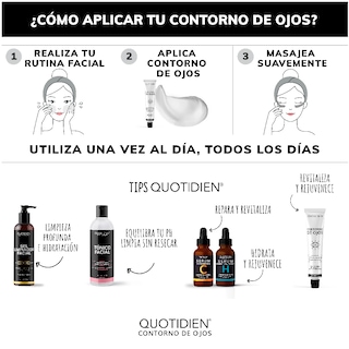 Foto 8 | Crema Facial para Contorno de Ojos Quotidien con Extracto de Ginko Biloba 15 ml