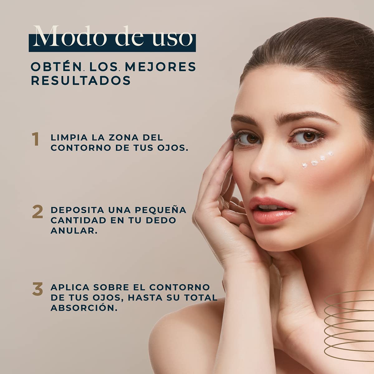 Foto 5 pulgar | Crema Contorno de Ojos 25 ml Acido Hialuronico Colágeno Hidrolizado Vitamina C Vitamina E Collagenic