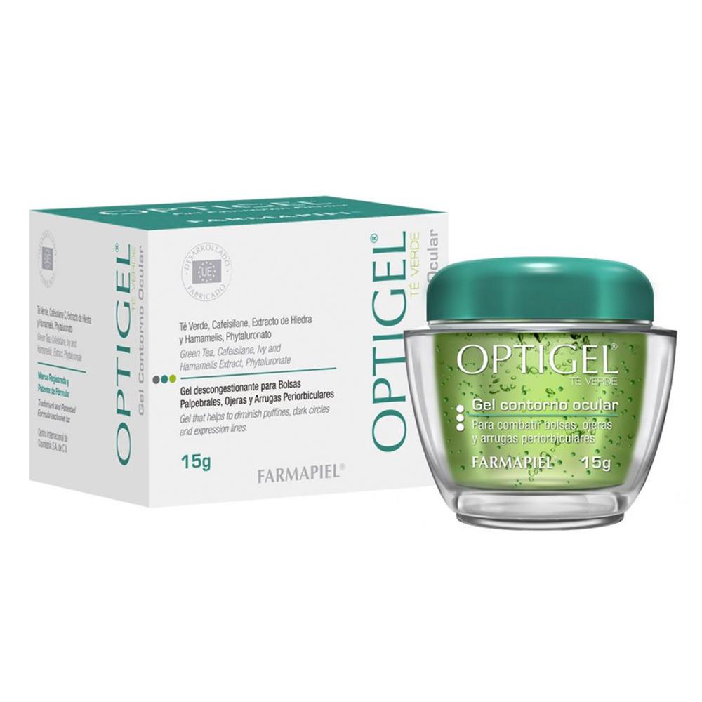 Foto 2 pulgar | Crema para Contorno de Ojos Optigel Té Verde 15 g