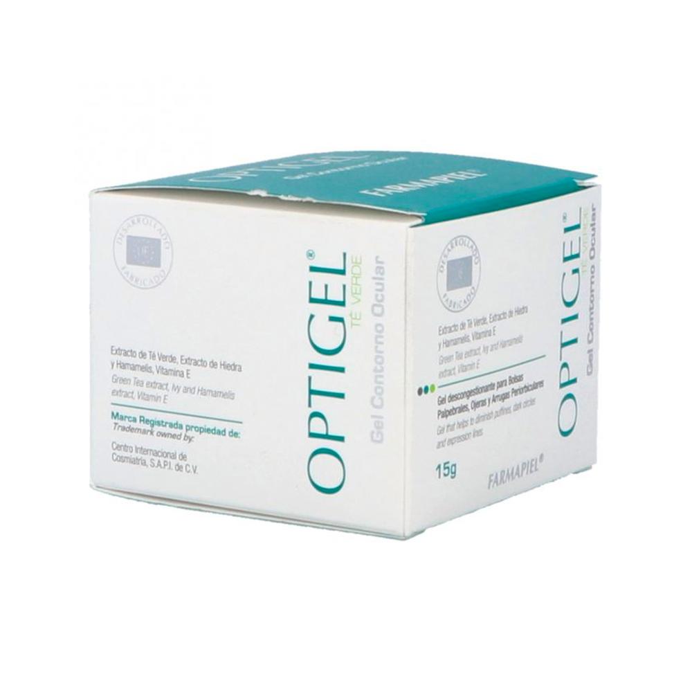 Foto 4 pulgar | Crema para Contorno de Ojos Optigel Té Verde 15 g