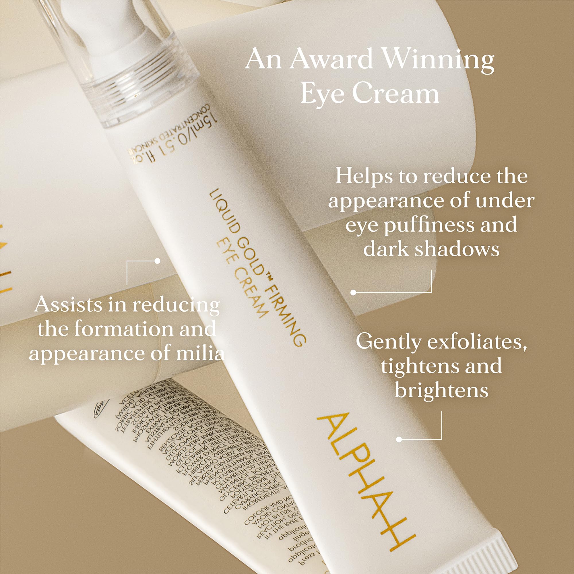 Foto 3 pulgar | Crema Para Ojos Alpha-h Liquid Gold Firming Con Cuádruple Péptido - Venta Internacional.