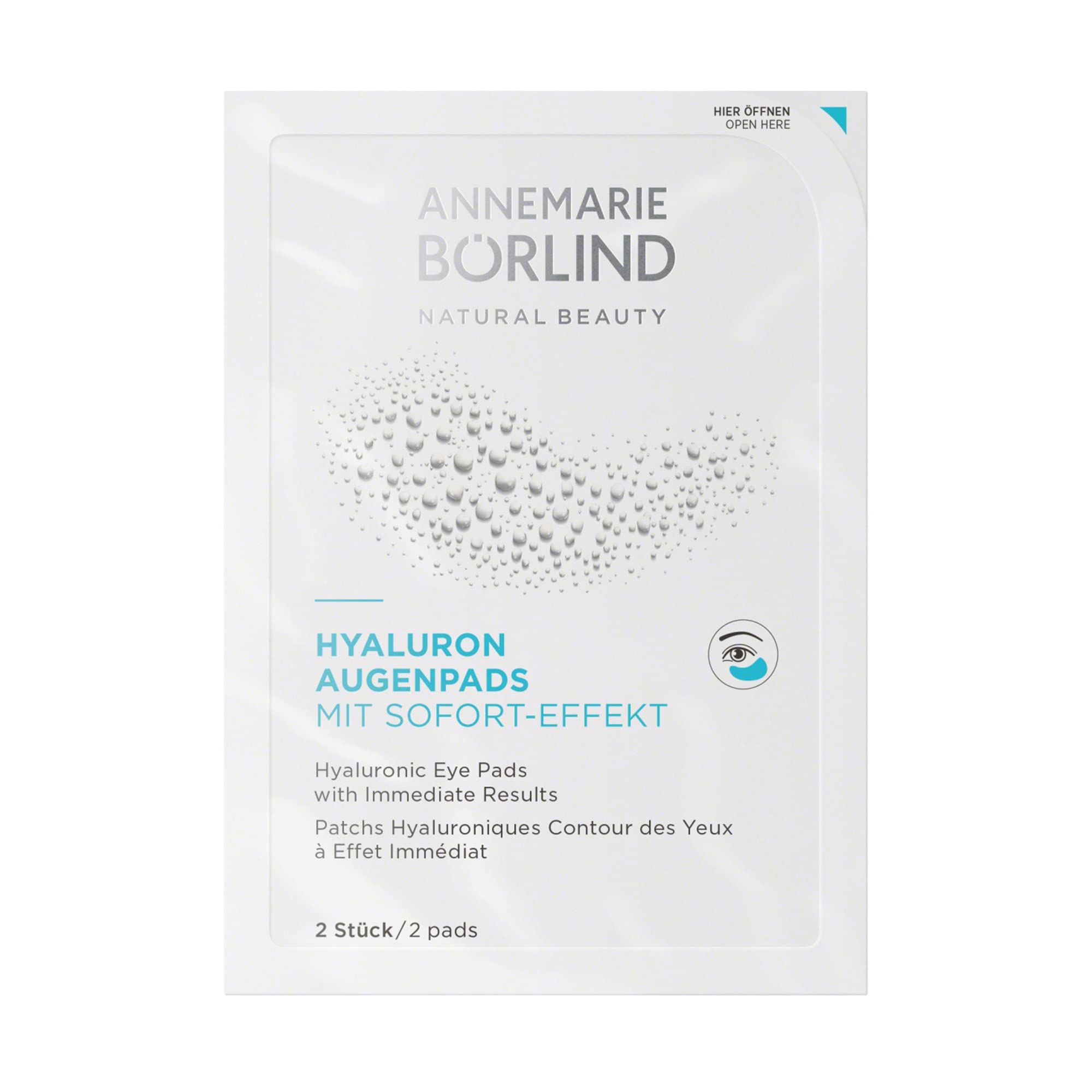 Foto 3 pulgar | Almohadillas Para Ojos Annemarie Börlind Hyaluronic Hidratantes Veganas 15 Ml - Venta Internacional.