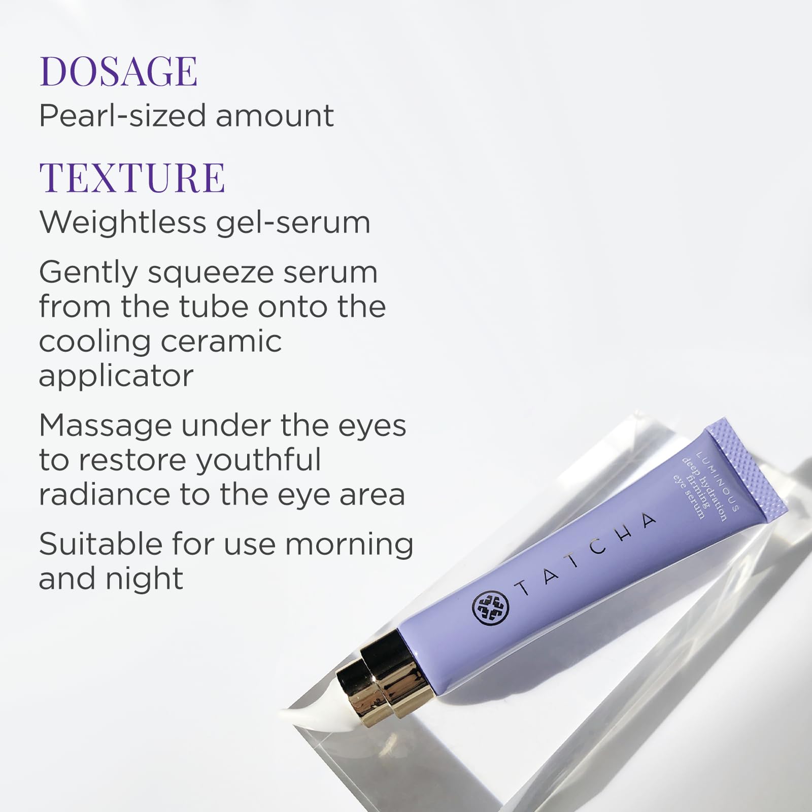Foto 5 pulgar | Sérum Para Ojos Tatcha Luminous Deep Hydration Reafirmante 15 Ml - Venta Internacional.