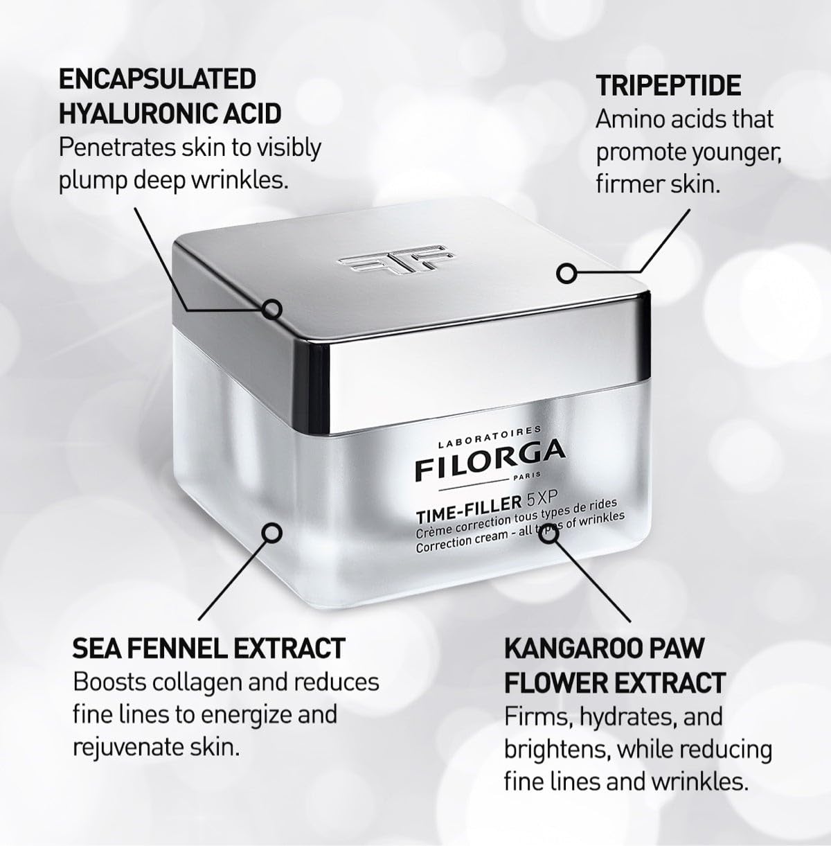 Foto 4 | Crema Hidratante Para La Piel Filorga Time-filler 5-xp 50 Ml - Venta Internacional.