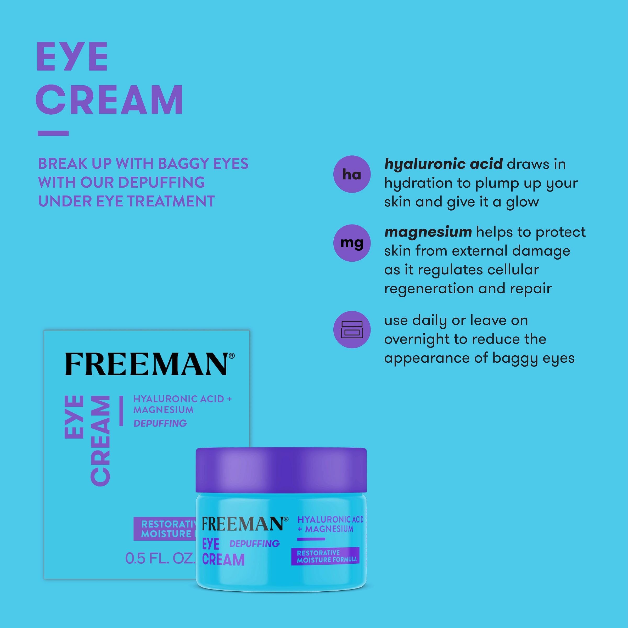 Foto 3 pulgar | Crema Para Ojos Freeman, Restauradora, Hidratante Y Desmaquillante, 15 Ml - Venta Internacional.