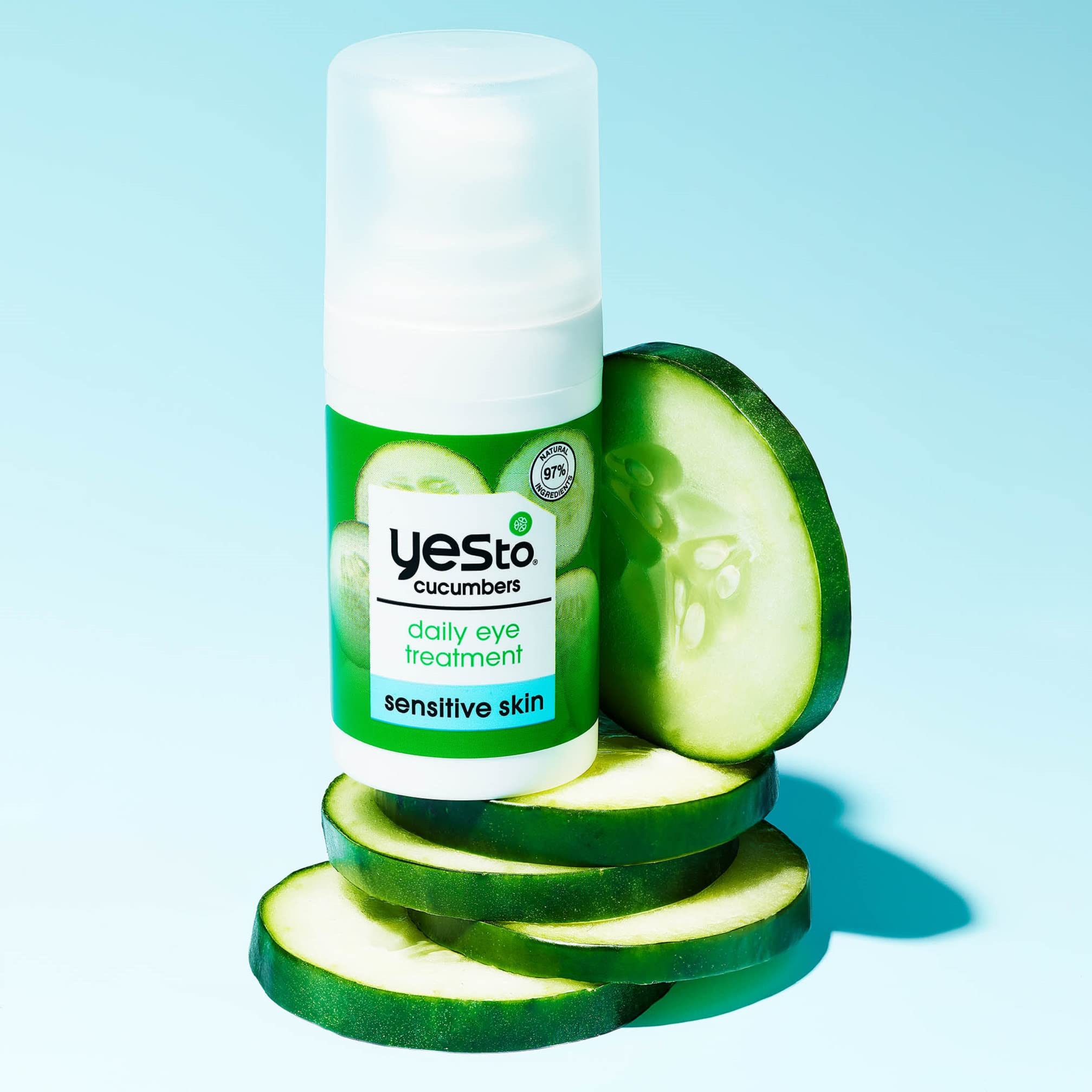 Foto 7 pulgar | Tratamiento Para Ojos Yes To Cucumber, Hidratante Diario, 15 Ml - Venta Internacional.