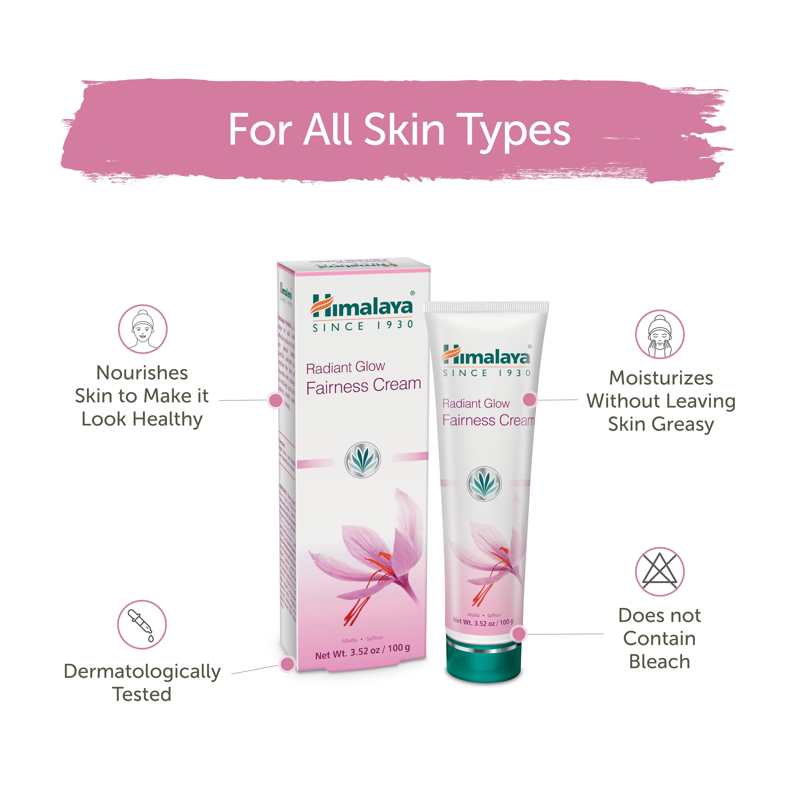 Foto 4 pulgar | Crema Himalaya Radiant Glow Fairness 100 G Para Manchas Oscuras - Venta Internacional.