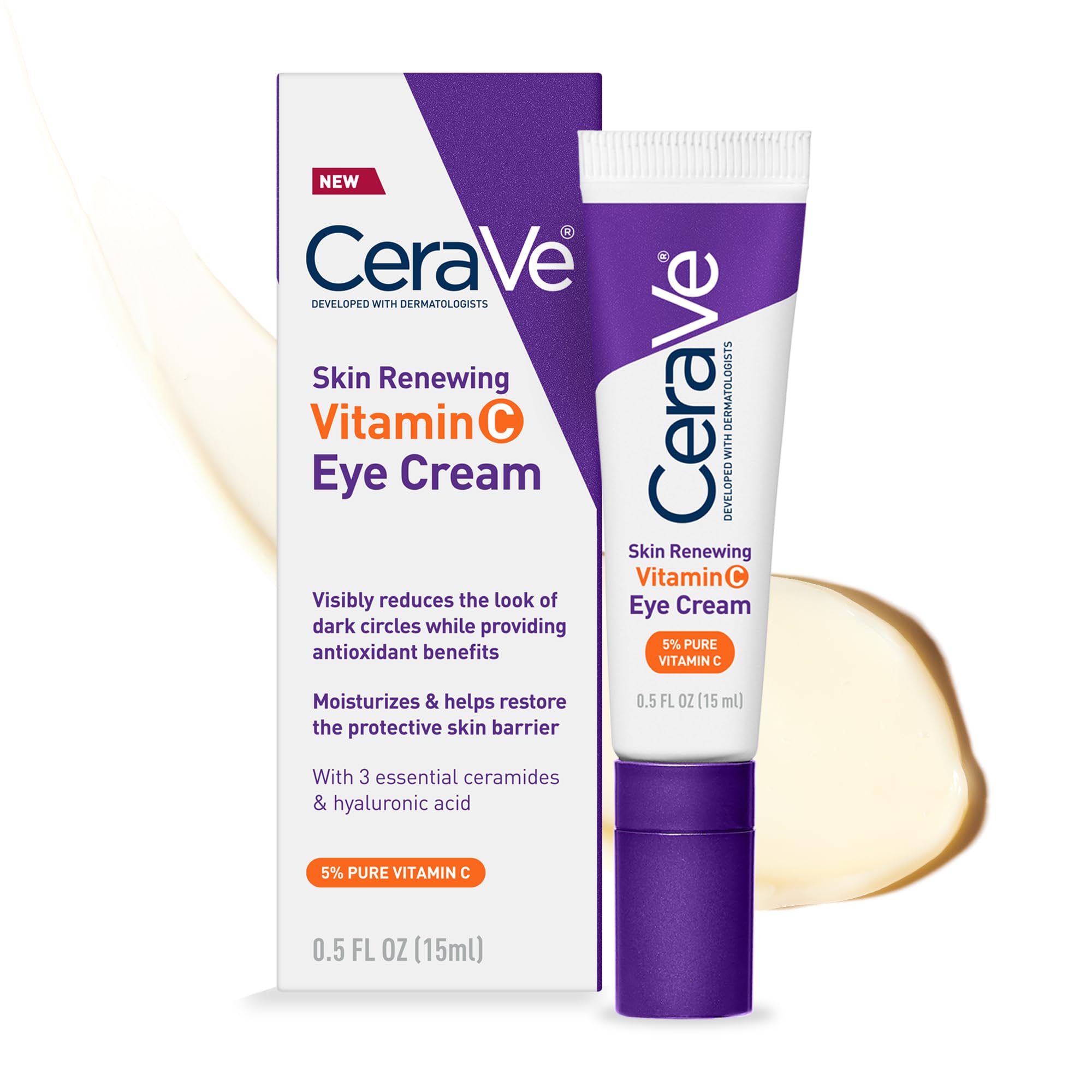 Foto 2 pulgar | Crema Para Ojos Cerave Que Renueva La Piel Con Vitamina C, 15 Ml, Ojeras - Venta Internacional.