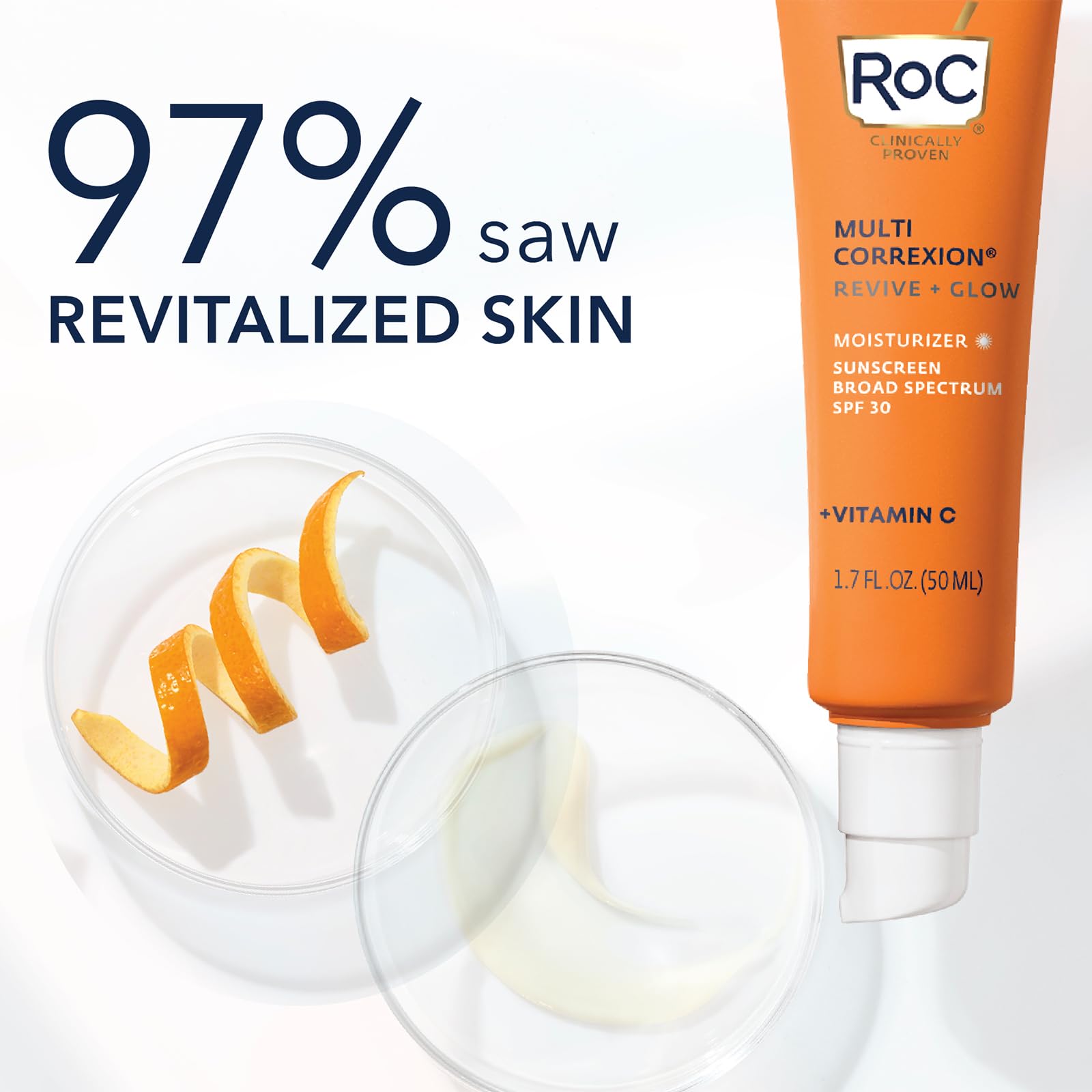 Foto 3 pulgar | Crema Hidratante Roc Multi Correxion Revive + Glow Vitamina C Spf30 - Venta Internacional.