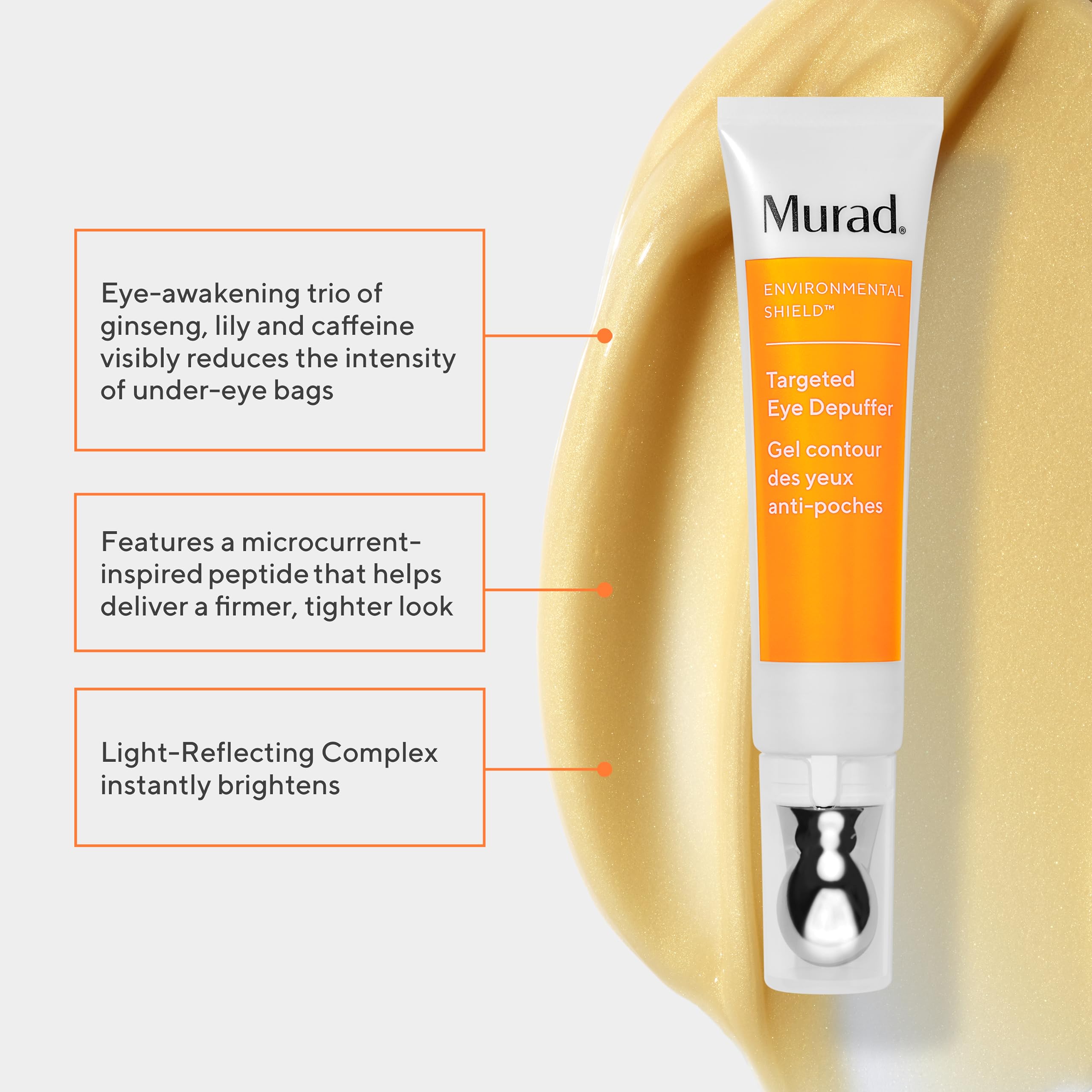 Foto 3 pulgar | Crema De Ojos Murad Targeted Eye Depuffer Antienvejecimiento 15 Ml - Venta Internacional.