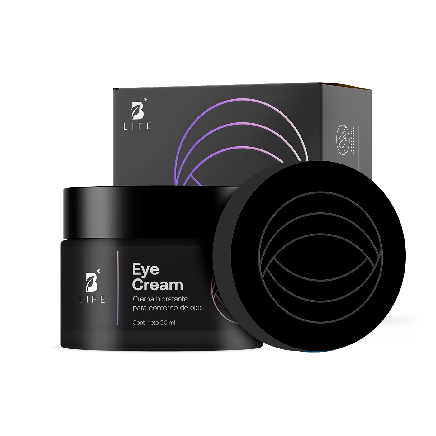 Foto 2 pulgar | Crema Hidratante Para Ojos | 90 Ml | Adicionada Con Cafeína, Ácido Hialurónico Y Extracto De Aloe Vera | Eye Crea