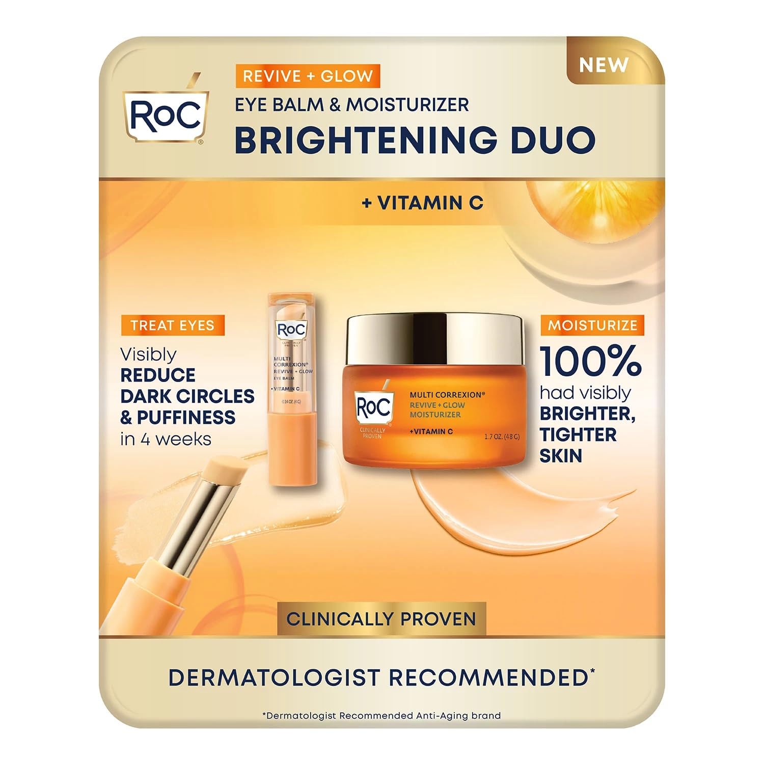 Bálsamo e Hidratante para Ojos Roc Revive + Glow Vitamin C - Venta Internacional