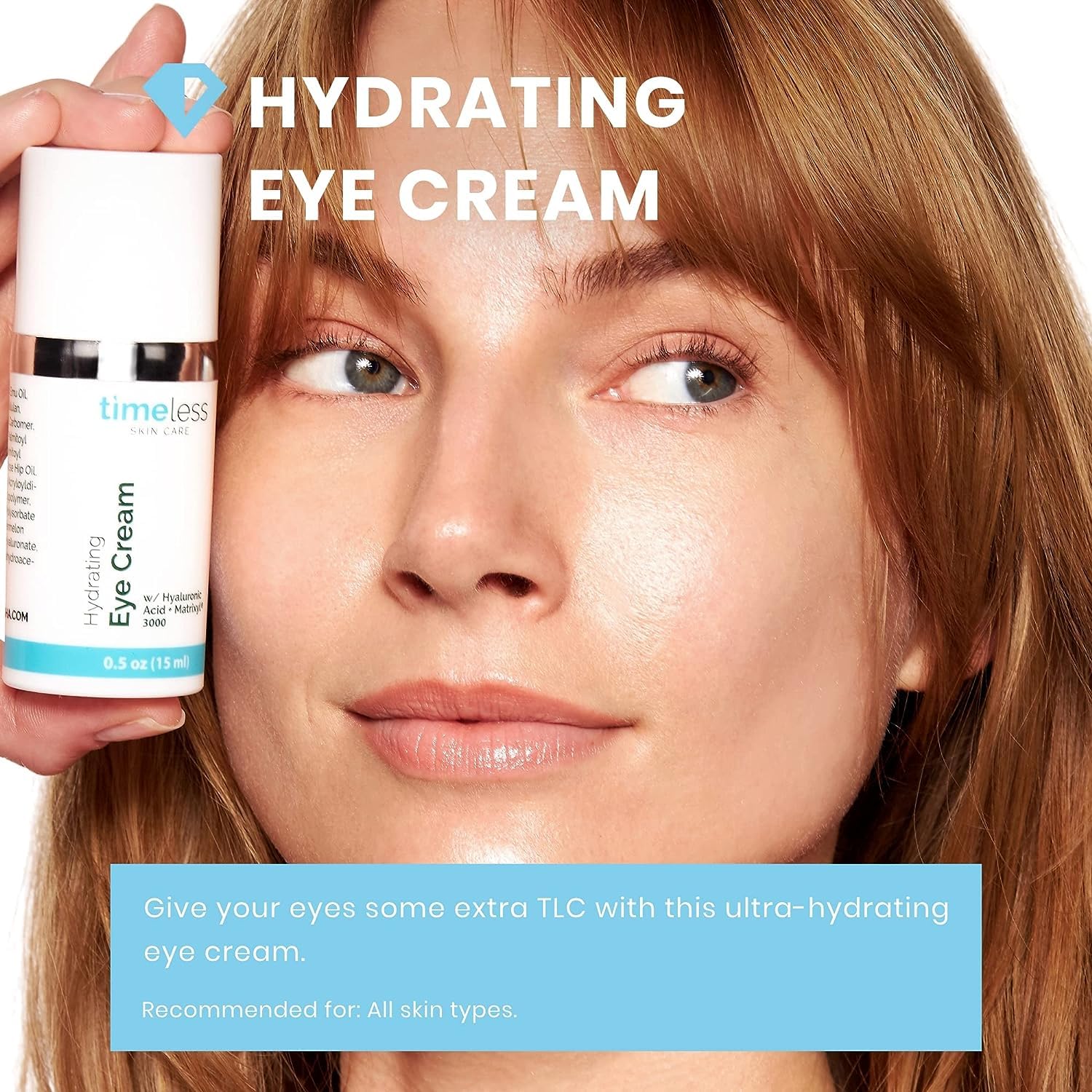 Foto 3 pulgar | Crema Hidratante Para Ojos Timeless Skin Care 15 Ml Con Ácido Hialurónico - Venta Internacional.