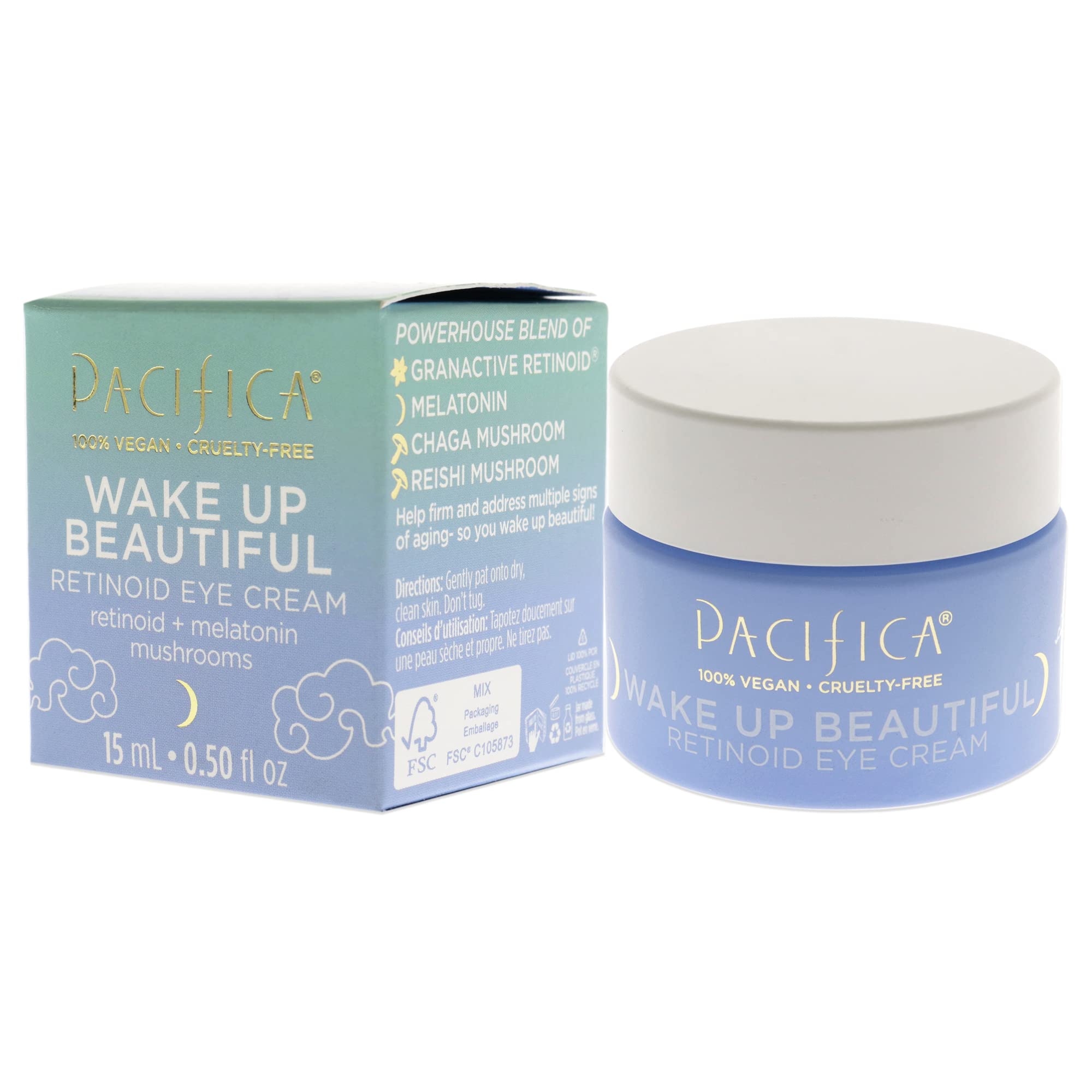 Foto 5 pulgar | Crema Para Ojos Pacifica Beauty Wake Up Beautiful Retinoid 15 Ml - Venta Internacional.