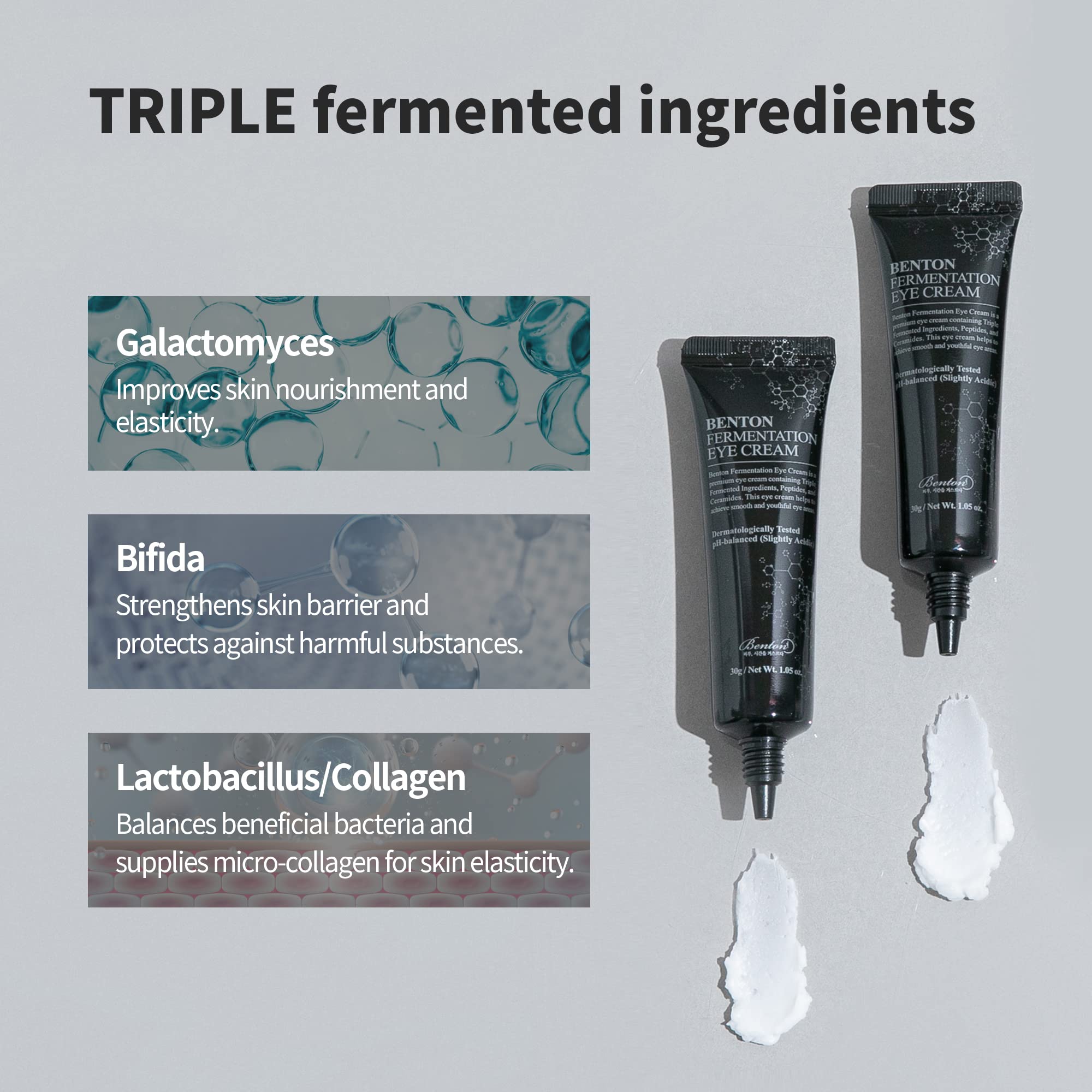 Foto 4 pulgar | Crema Para Ojos Benton Fermentation Galactomyces & Bifida 30 Ml - Venta Internacional.