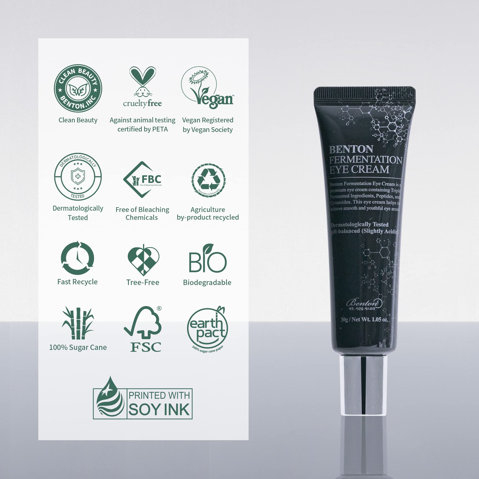 Foto 7 pulgar | Crema Para Ojos Benton Fermentation Galactomyces & Bifida 30 Ml - Venta Internacional.
